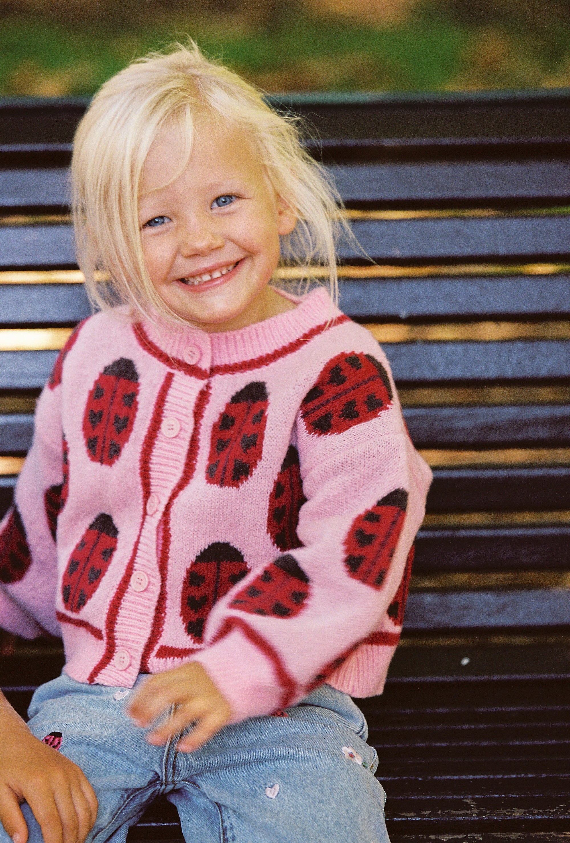 juni jnr love bug cardigan