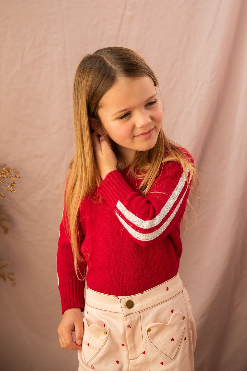 pearson & pearson florence jumper - ruby