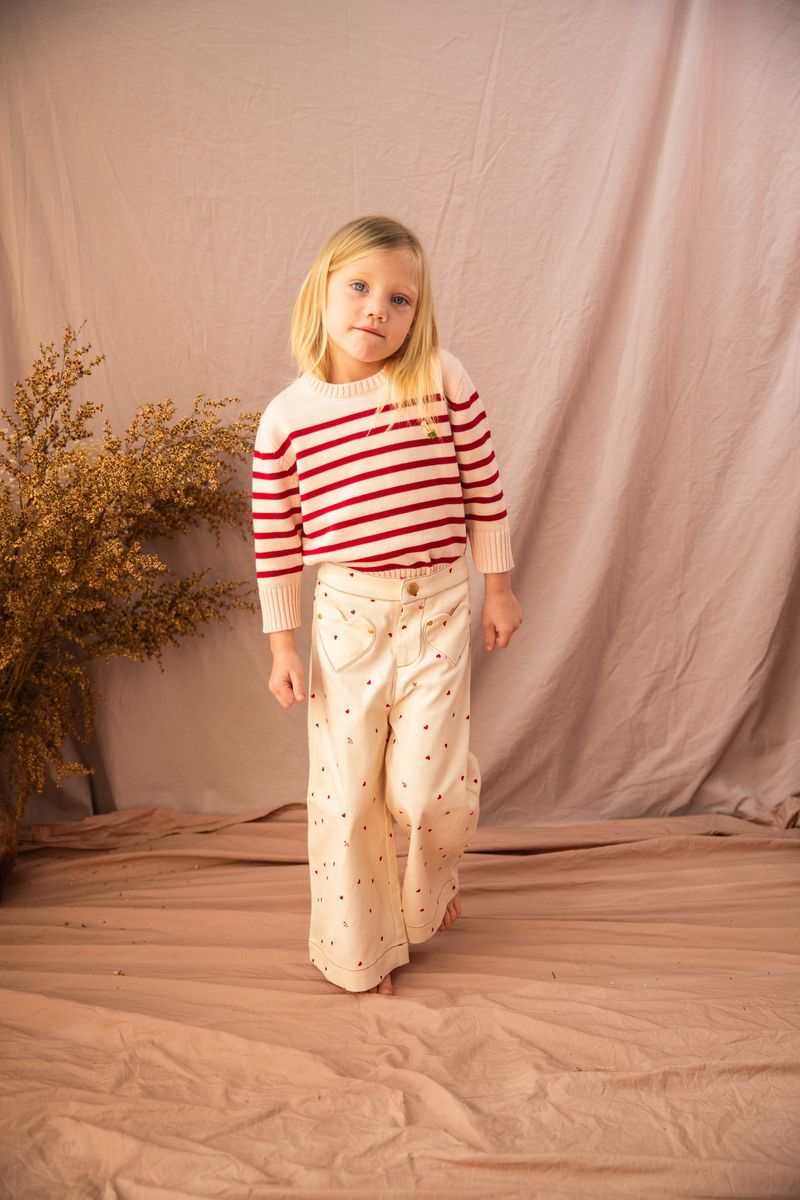 pearson & pearson penelope pants - cookie dough love bug