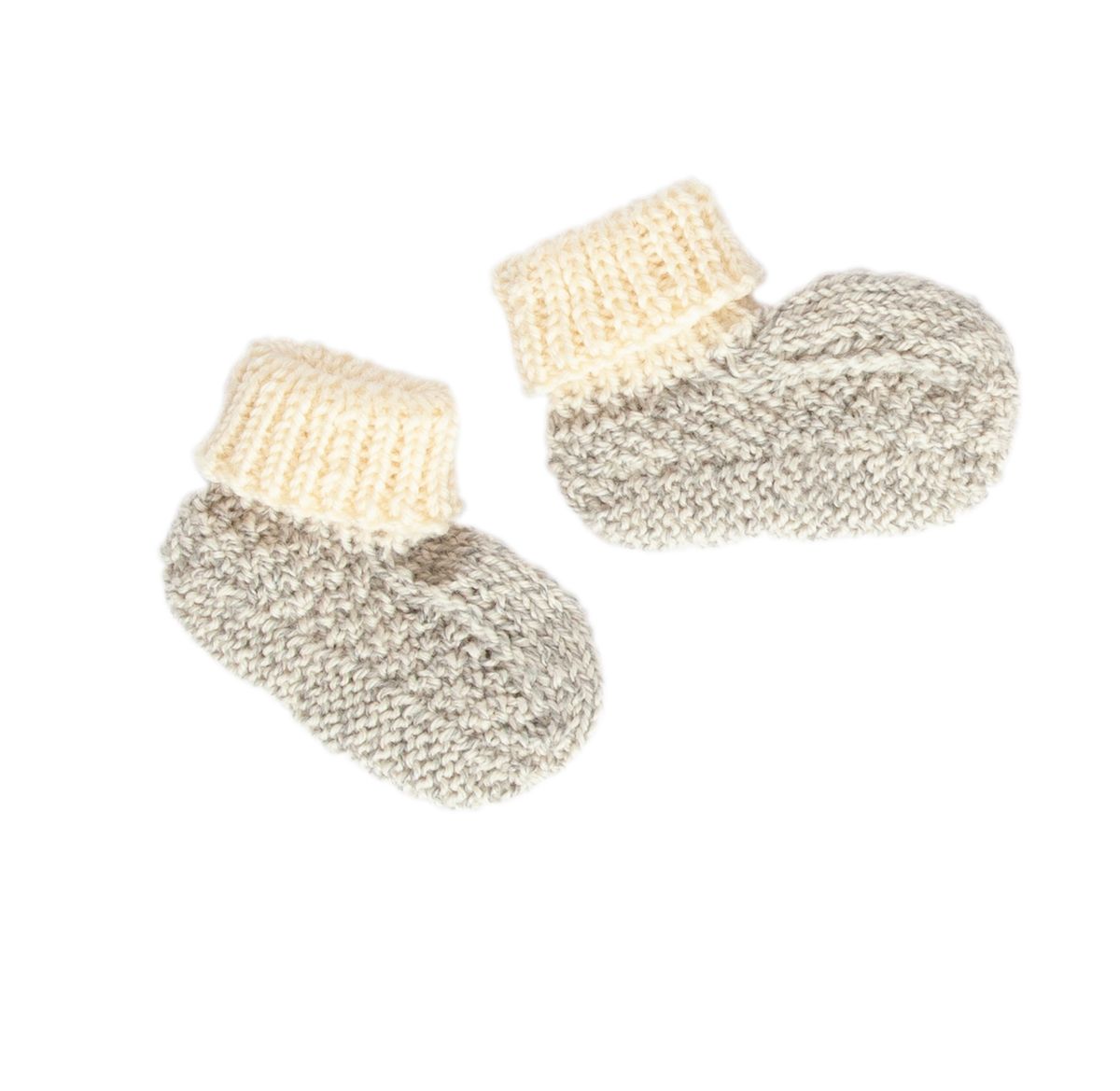acorn kids springbud baby merino booties - cloud marle