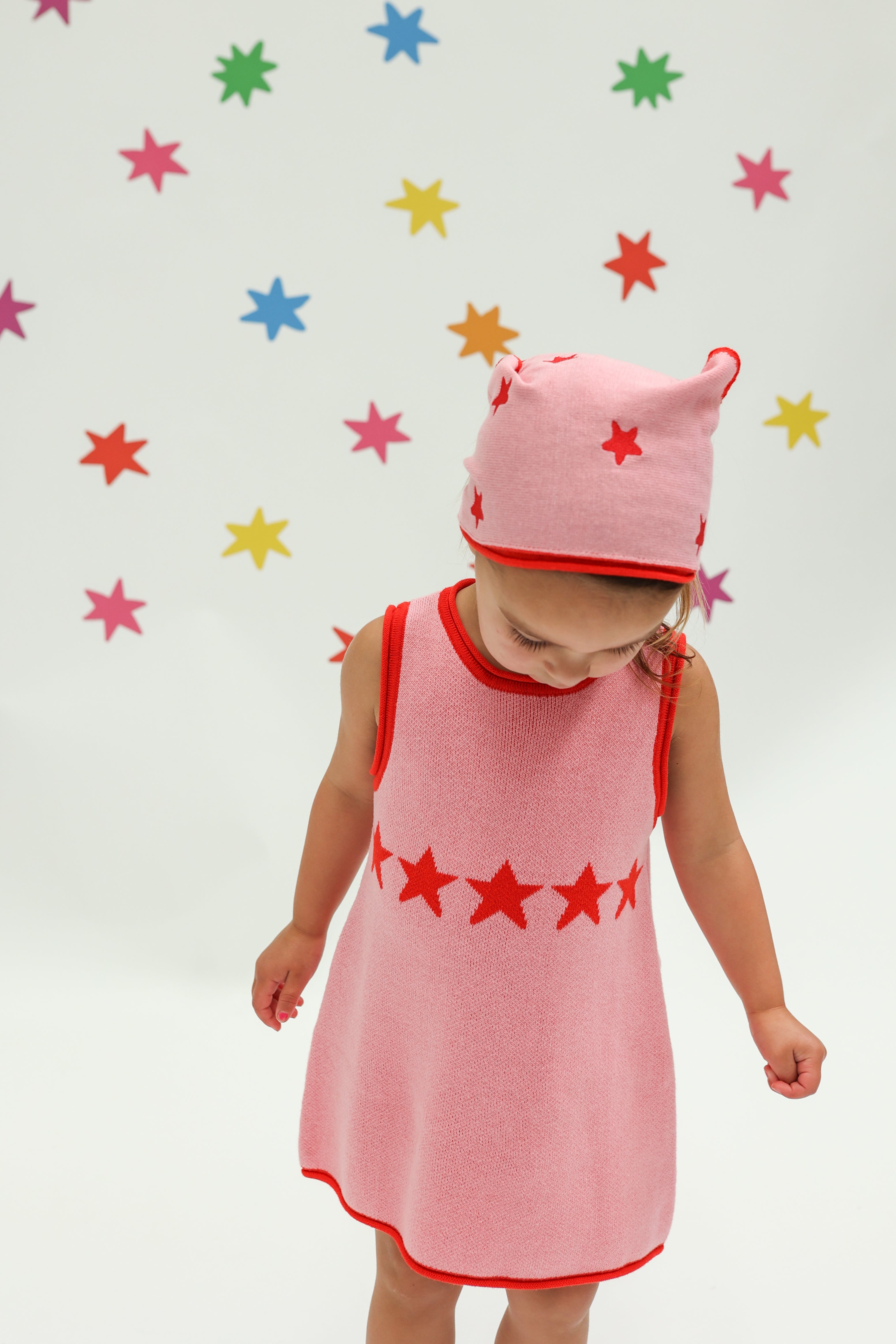 sunday siblings stars align bandana - pink + red