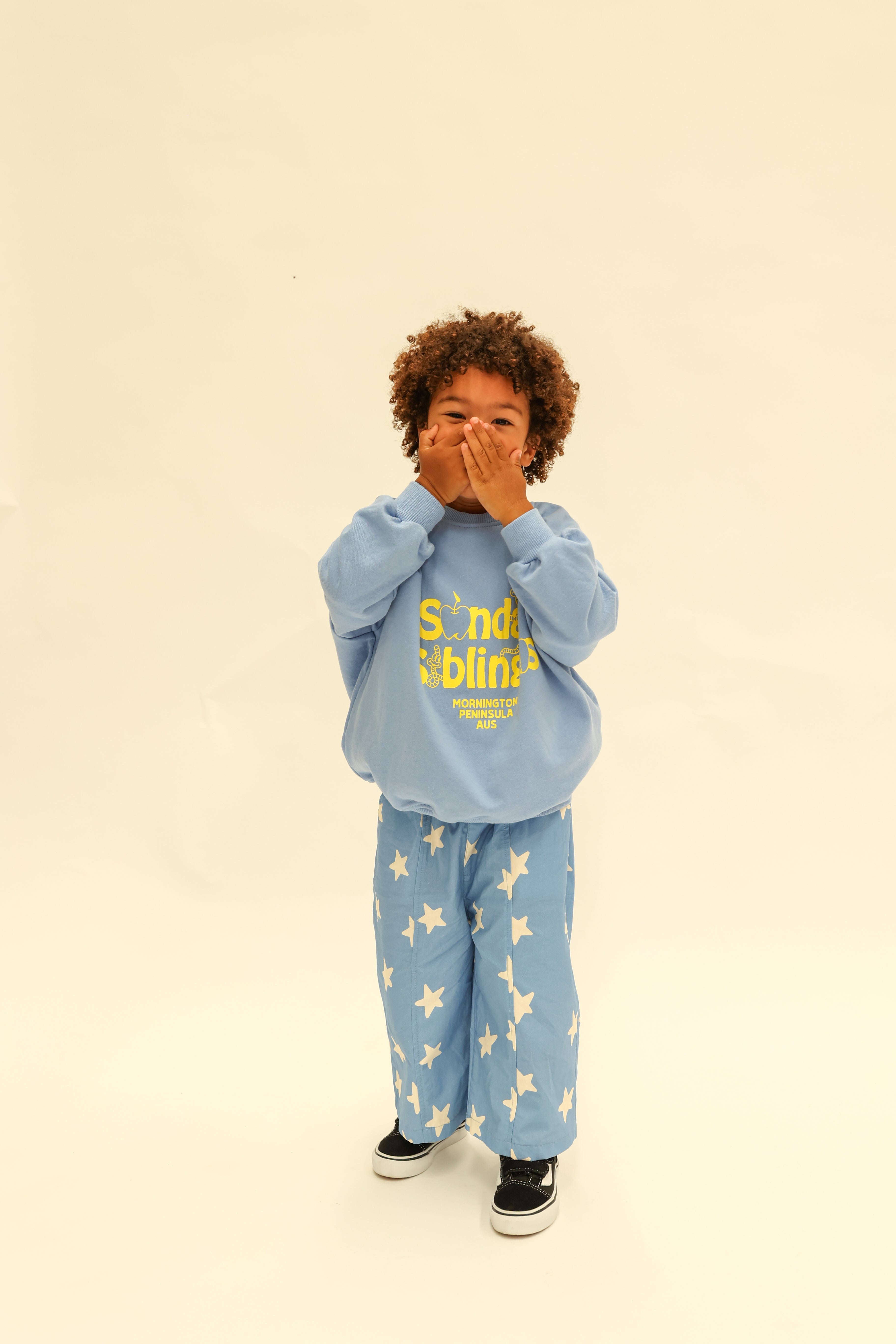 sunday siblings dusty star pants - cobalt blue