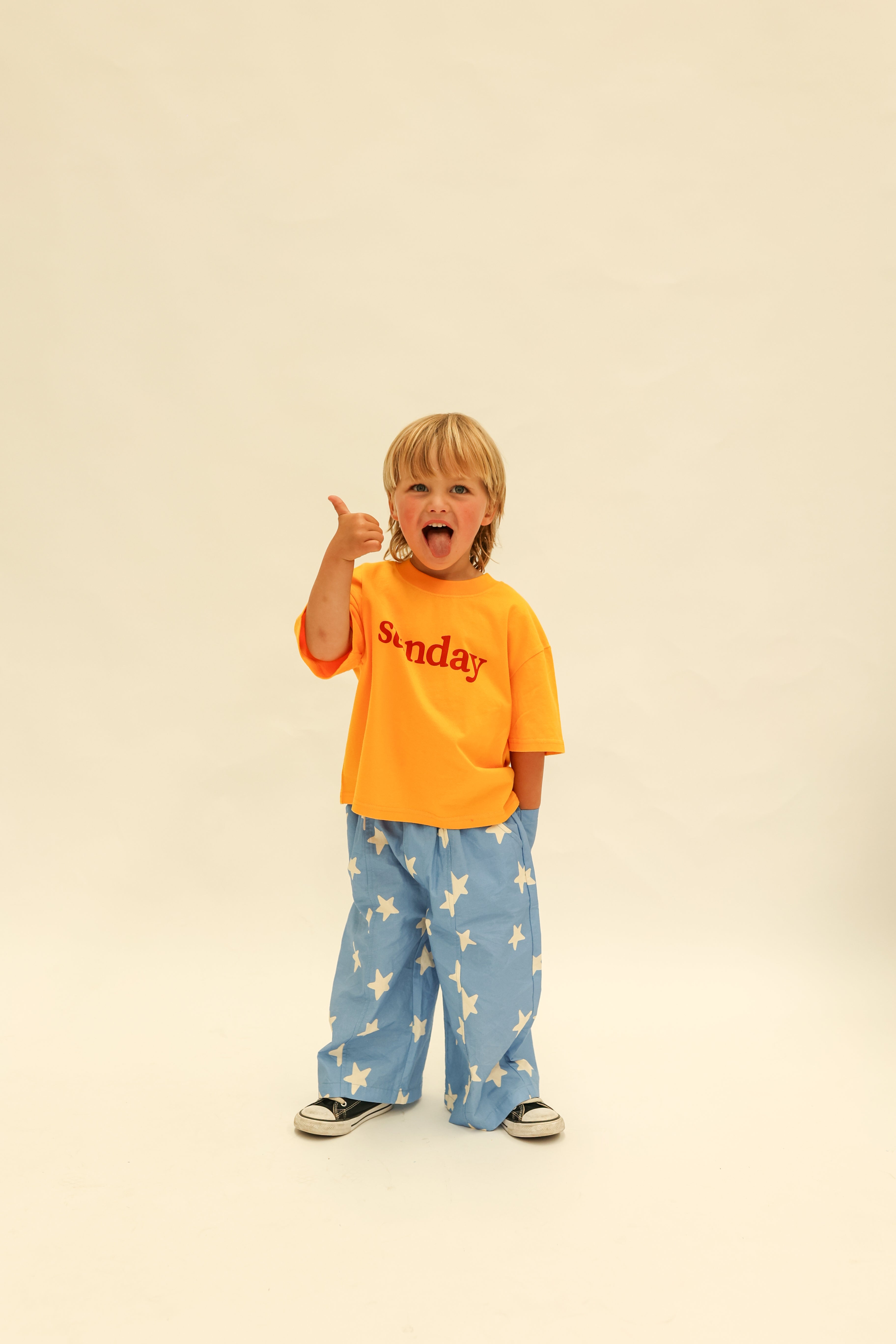sunday siblings dusty star pants - cobalt blue