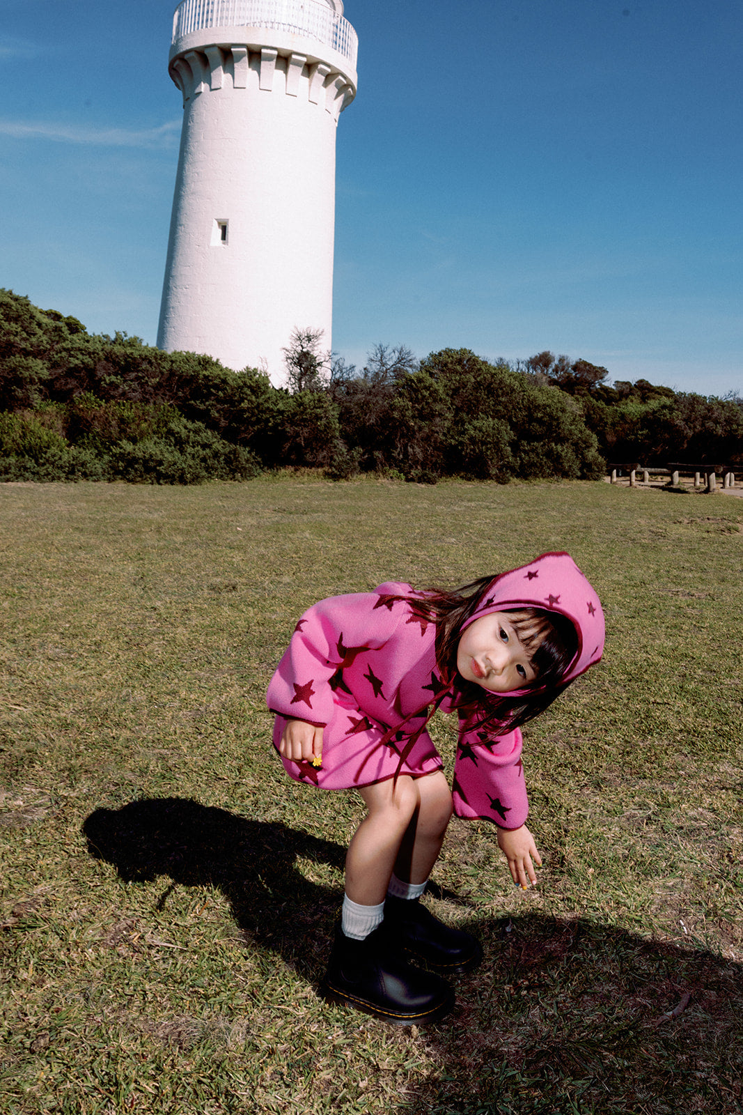 sunday siblings lucky stars dress - bright pink (pre order)
