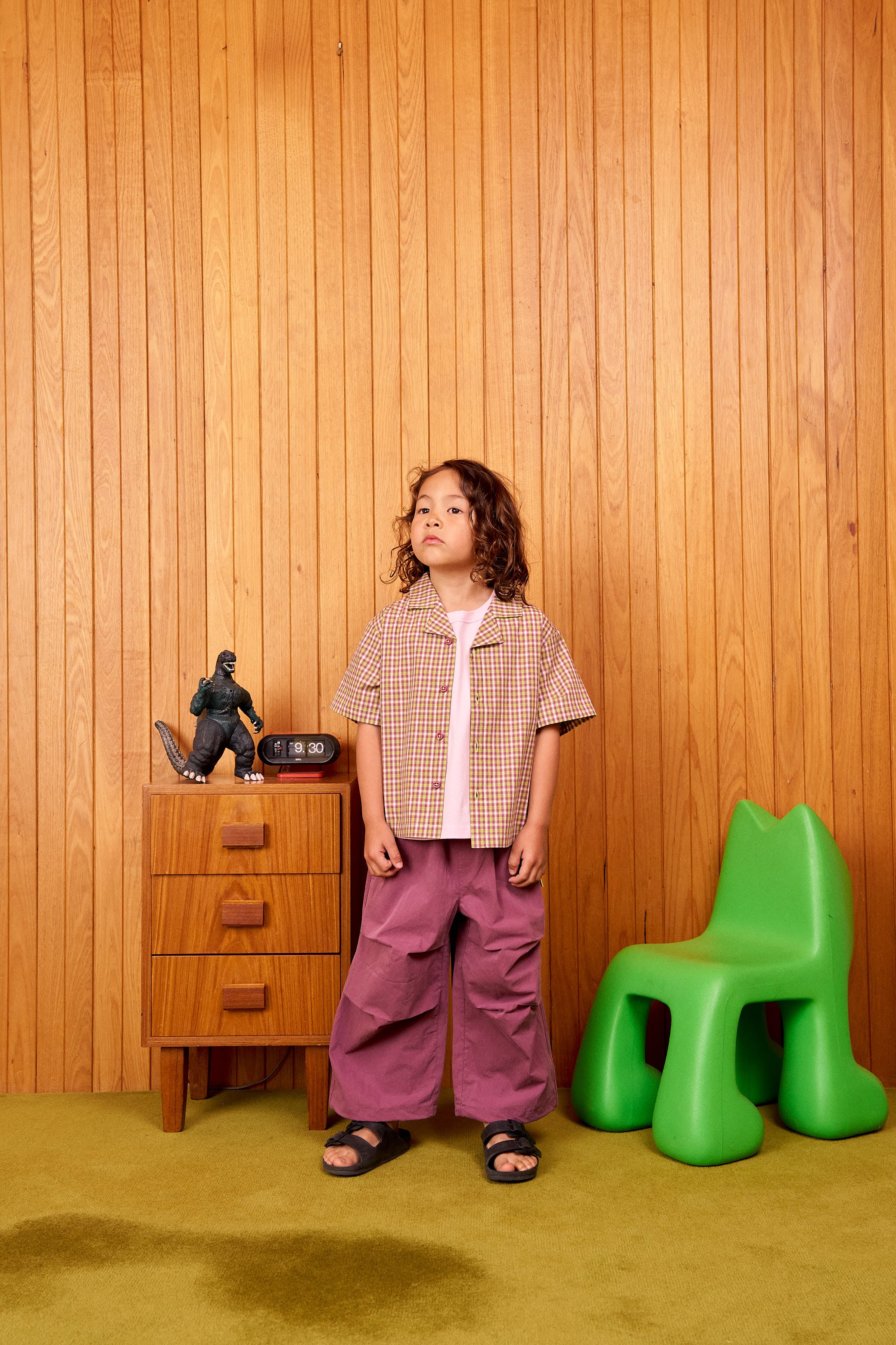 cubby frankie shirt - lime check