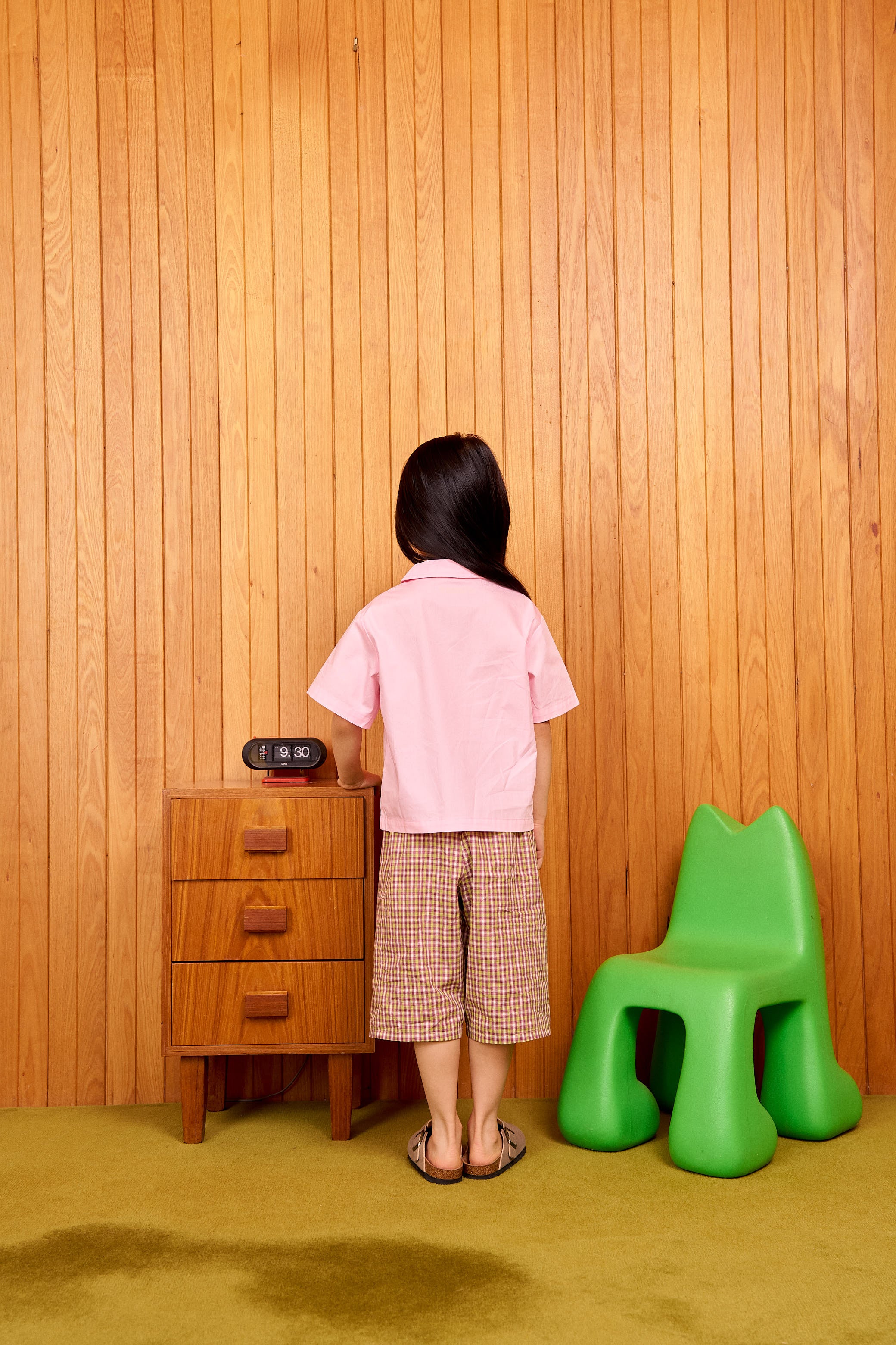 cubby frankie long short - lime check