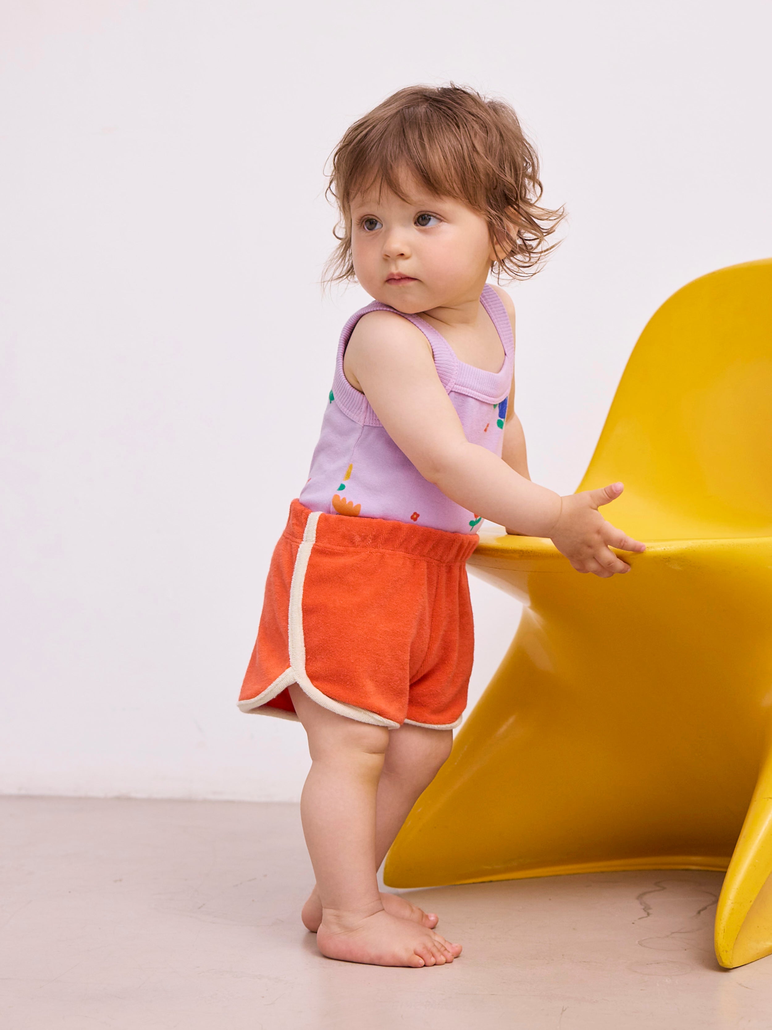 bobo choses baby blue terry shorts
