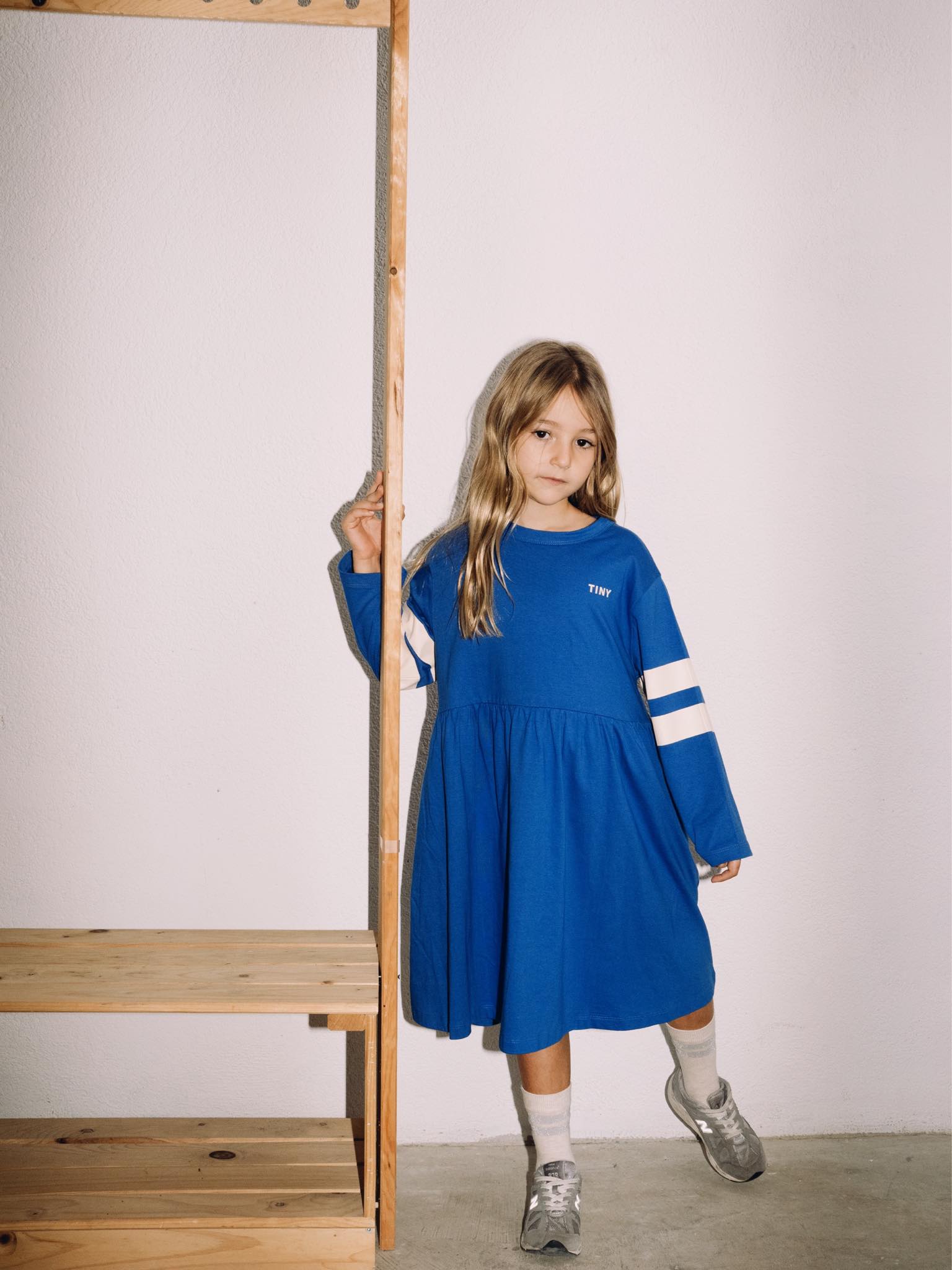 tiny cottons stripes dress - ultramarine