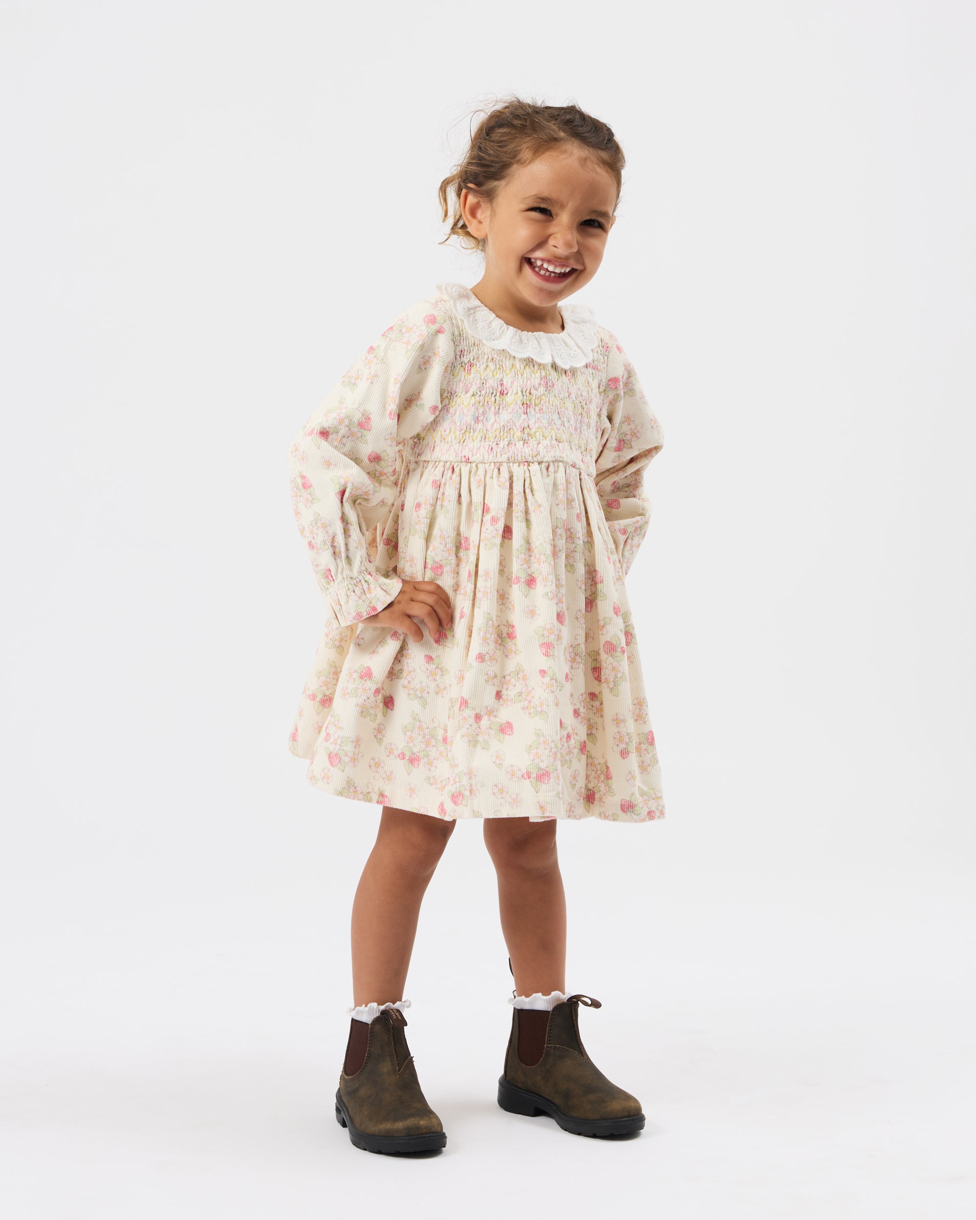 goldie + ace strawberry fields shirt dress