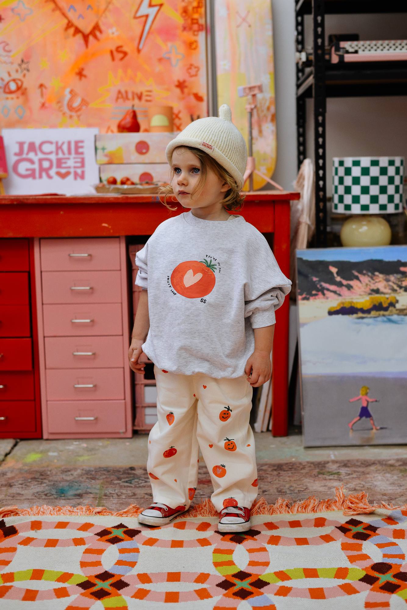 sunday siblings teepee beanie - cream