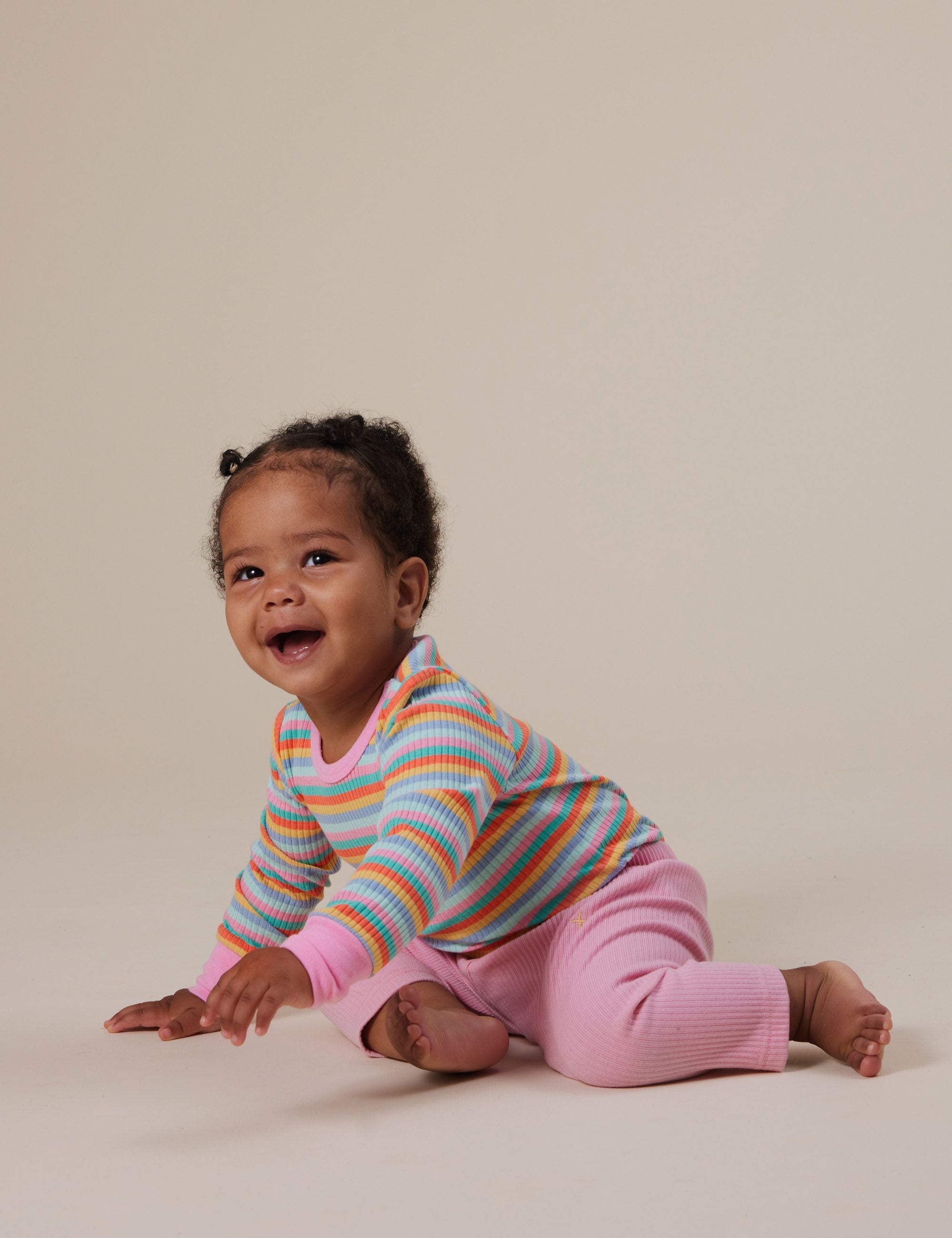 goldie + ace goldie bowie rib legging - sweet pea