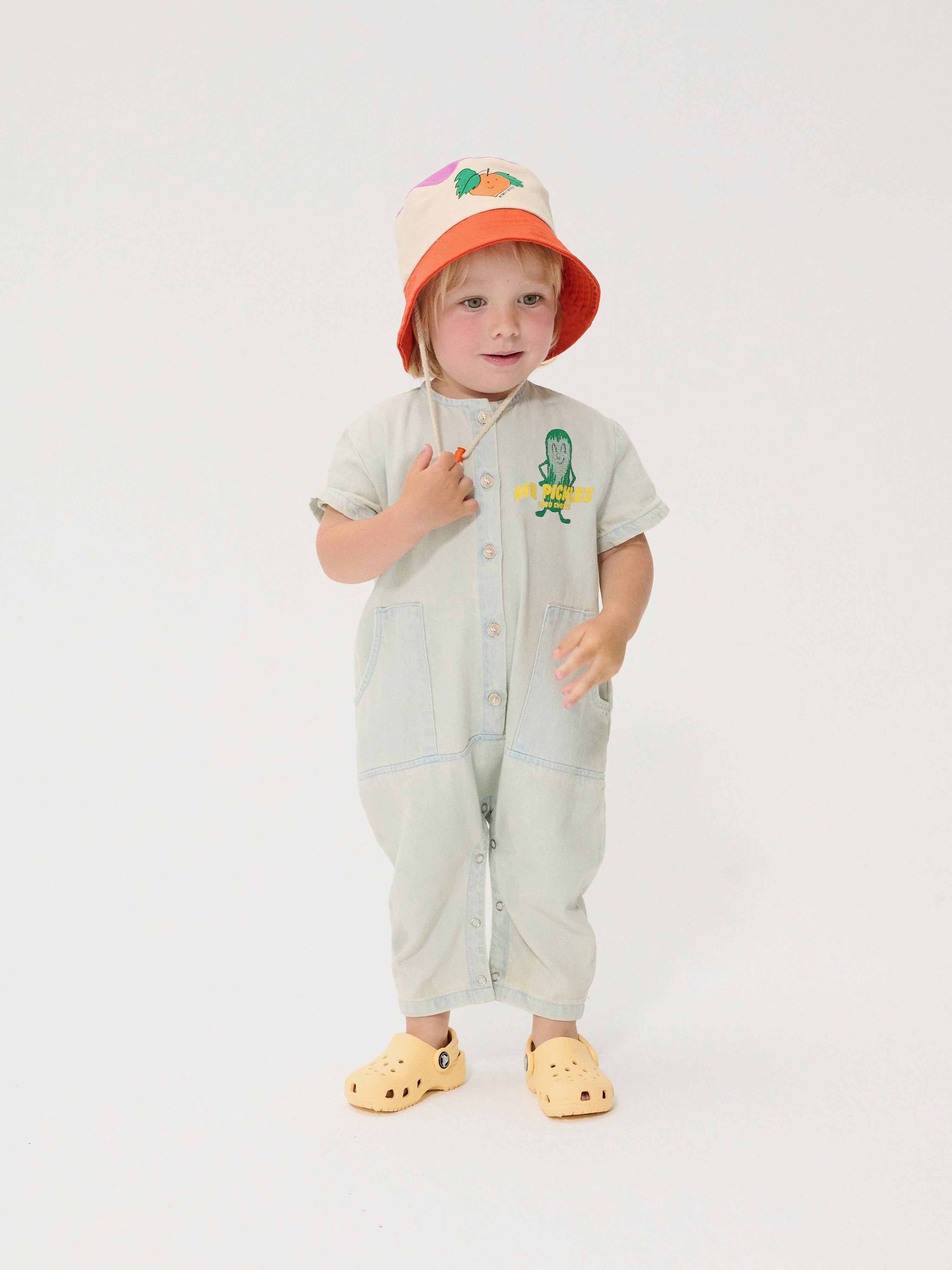 bobo choses baby mr pickles denim overall