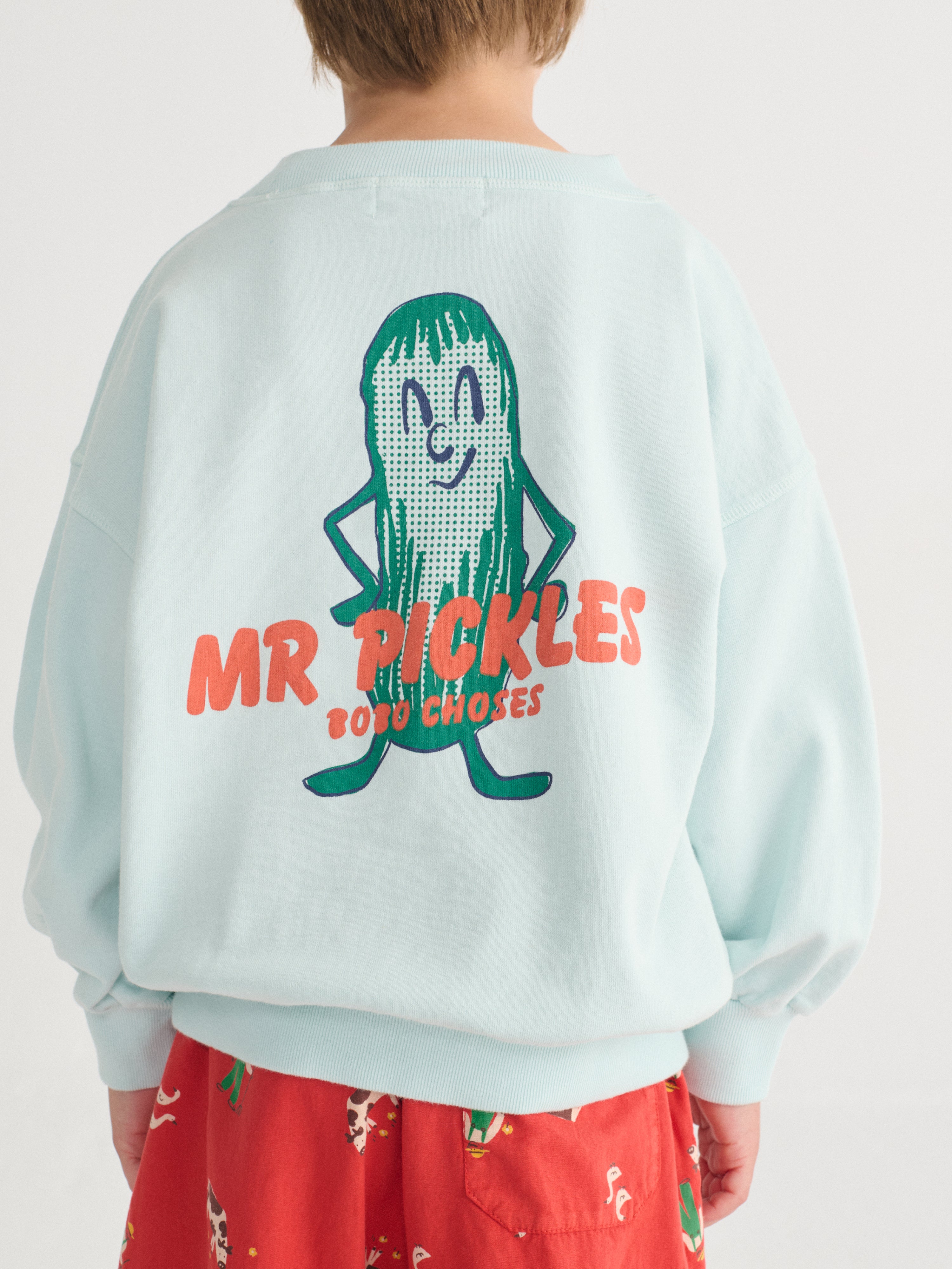 bobo choses mr pickles sweatshirt - light blue