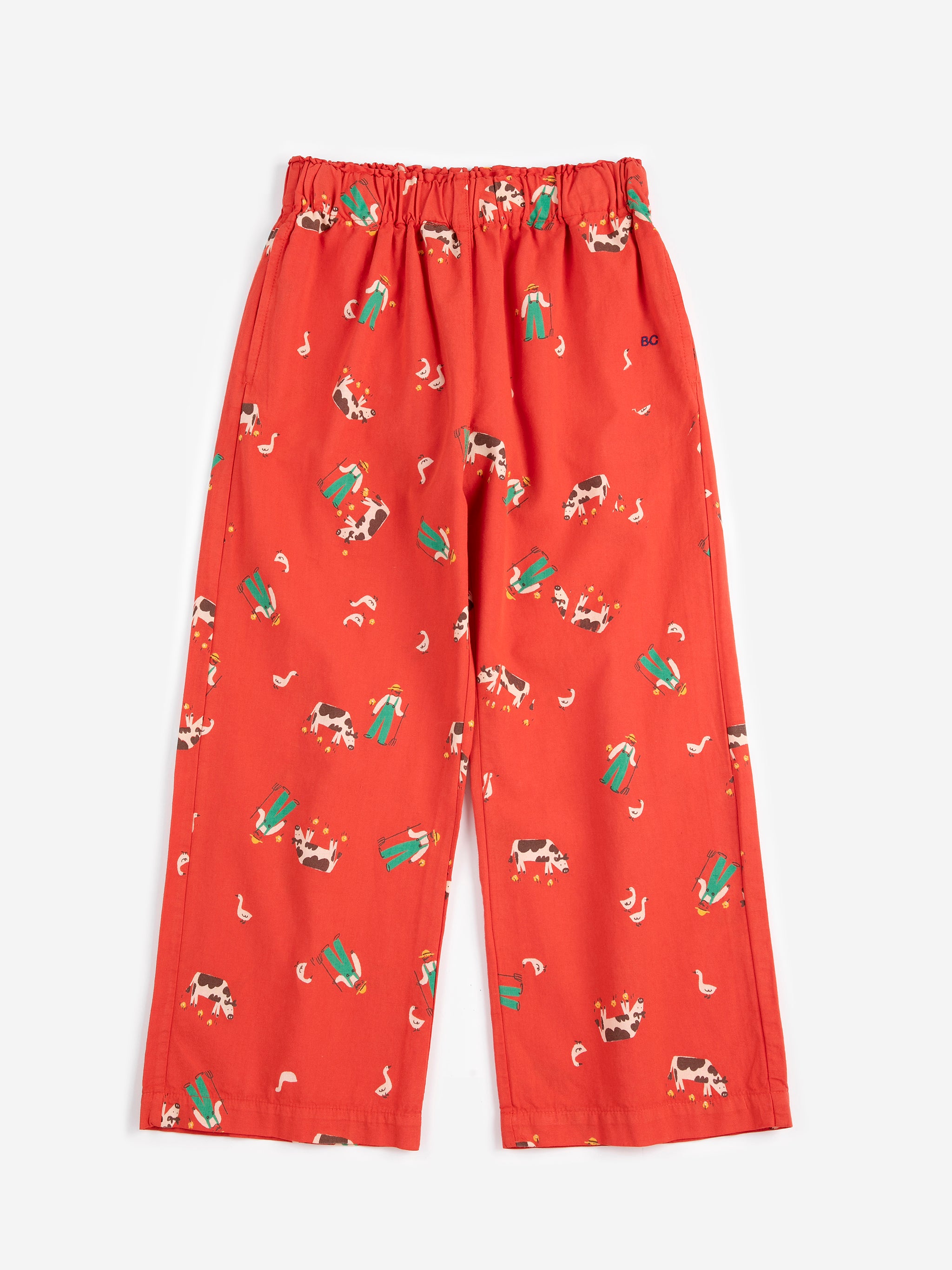 bobo choses farm adventure all over woven pants