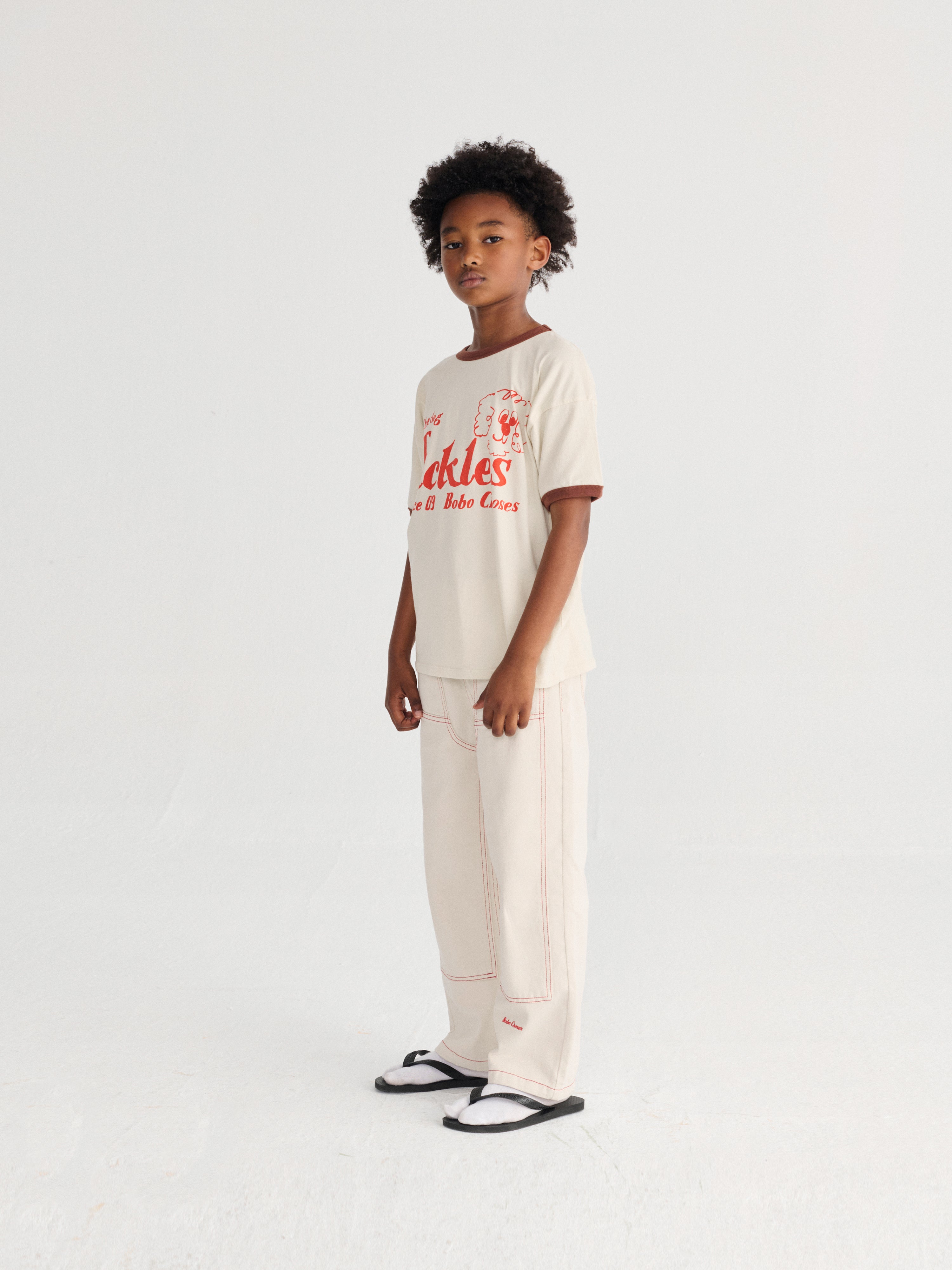 bobo choses pickles the dog t-shirt - offwhite