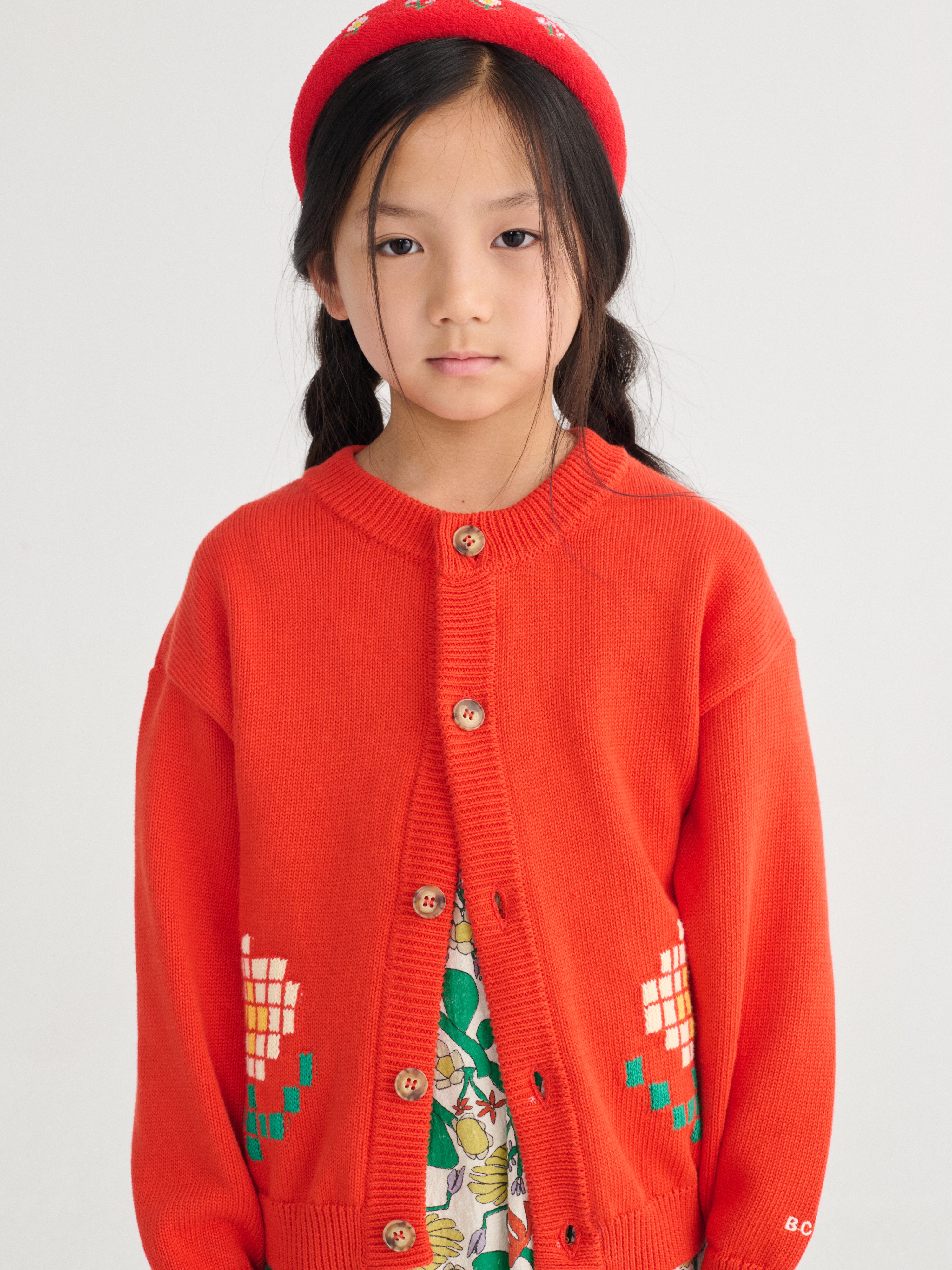bobo choses pixel daisy cardigan