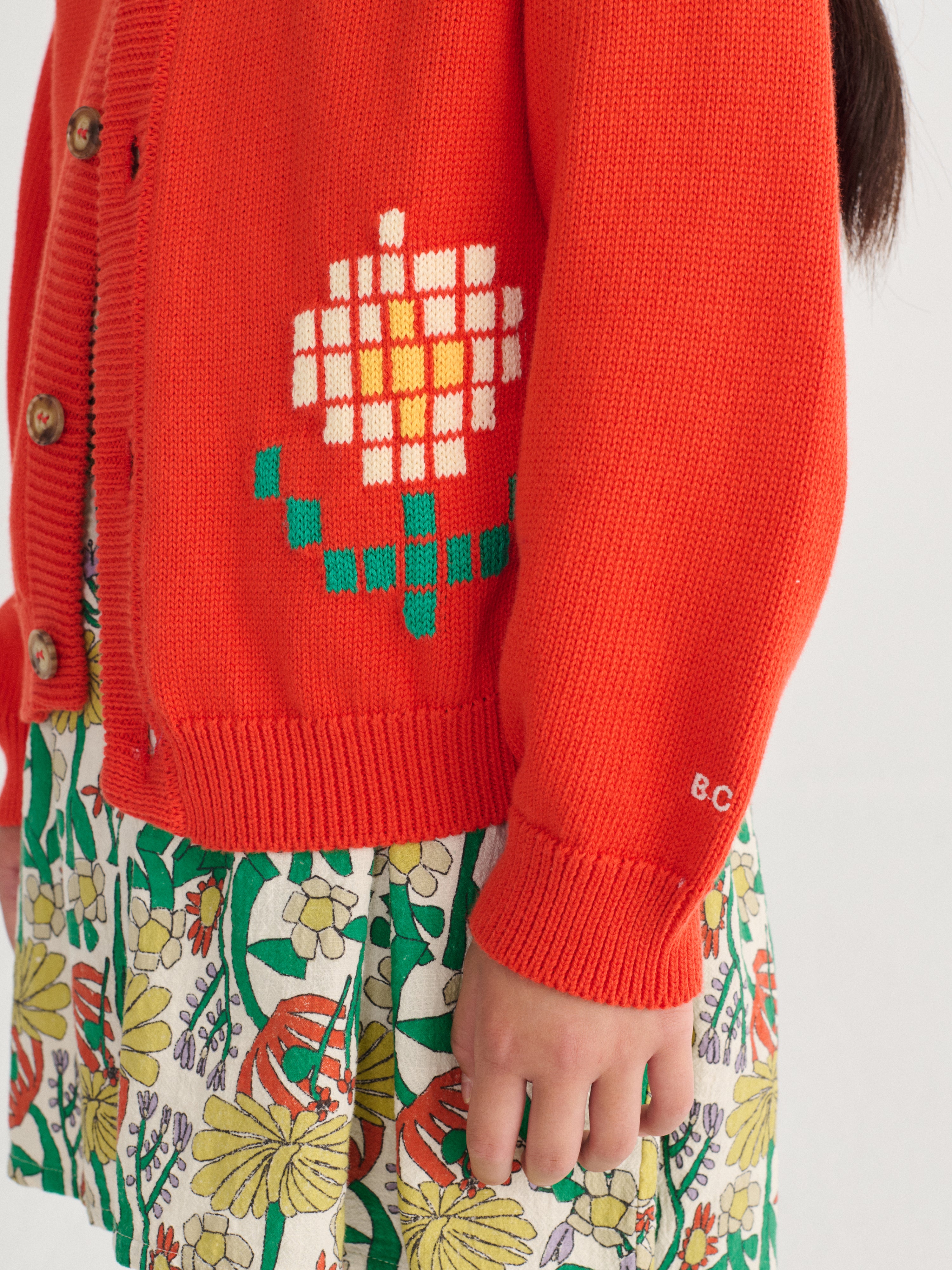 bobo choses pixel daisy cardigan