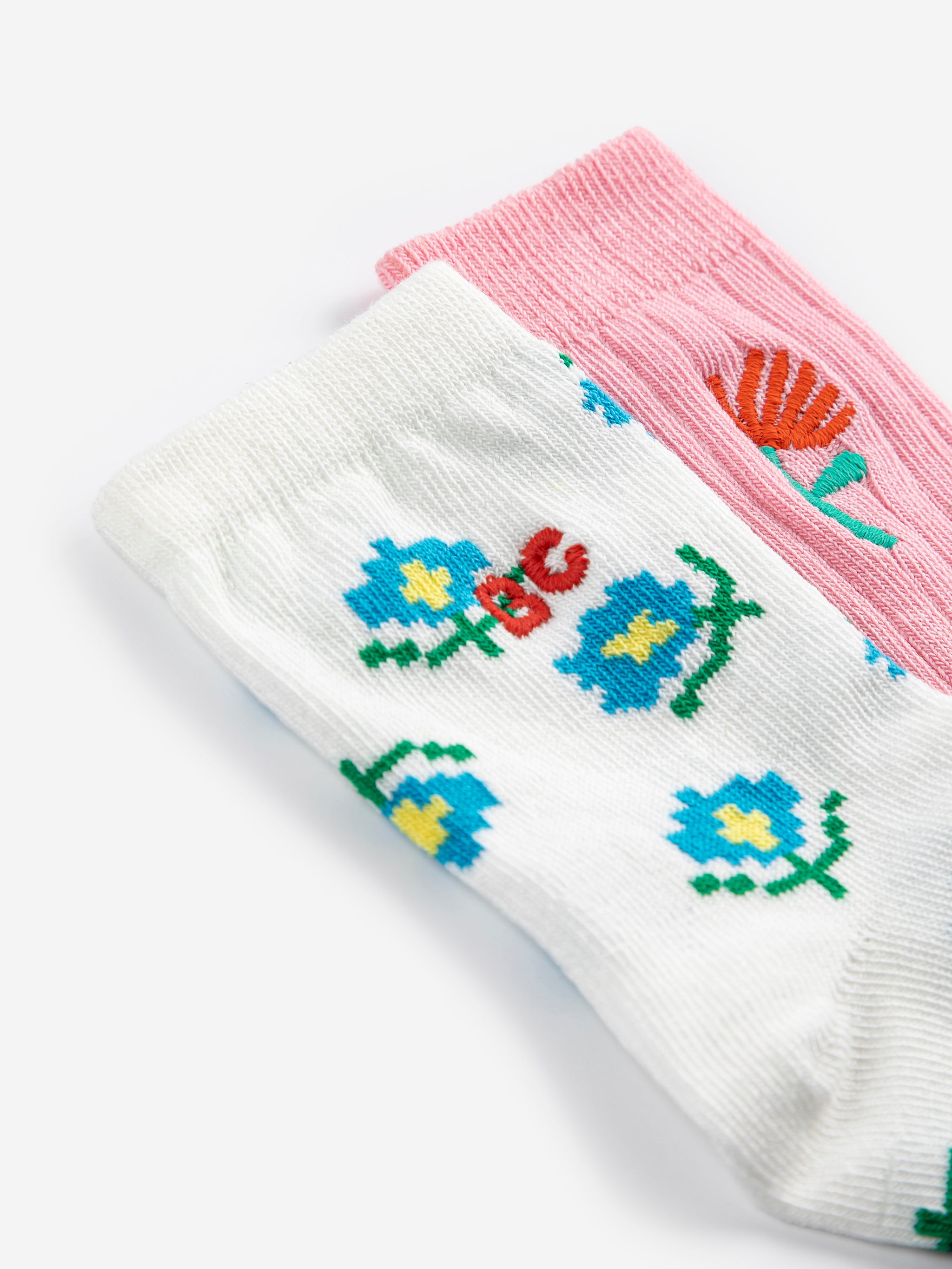 bobo choses baby flower short socks pack x 2