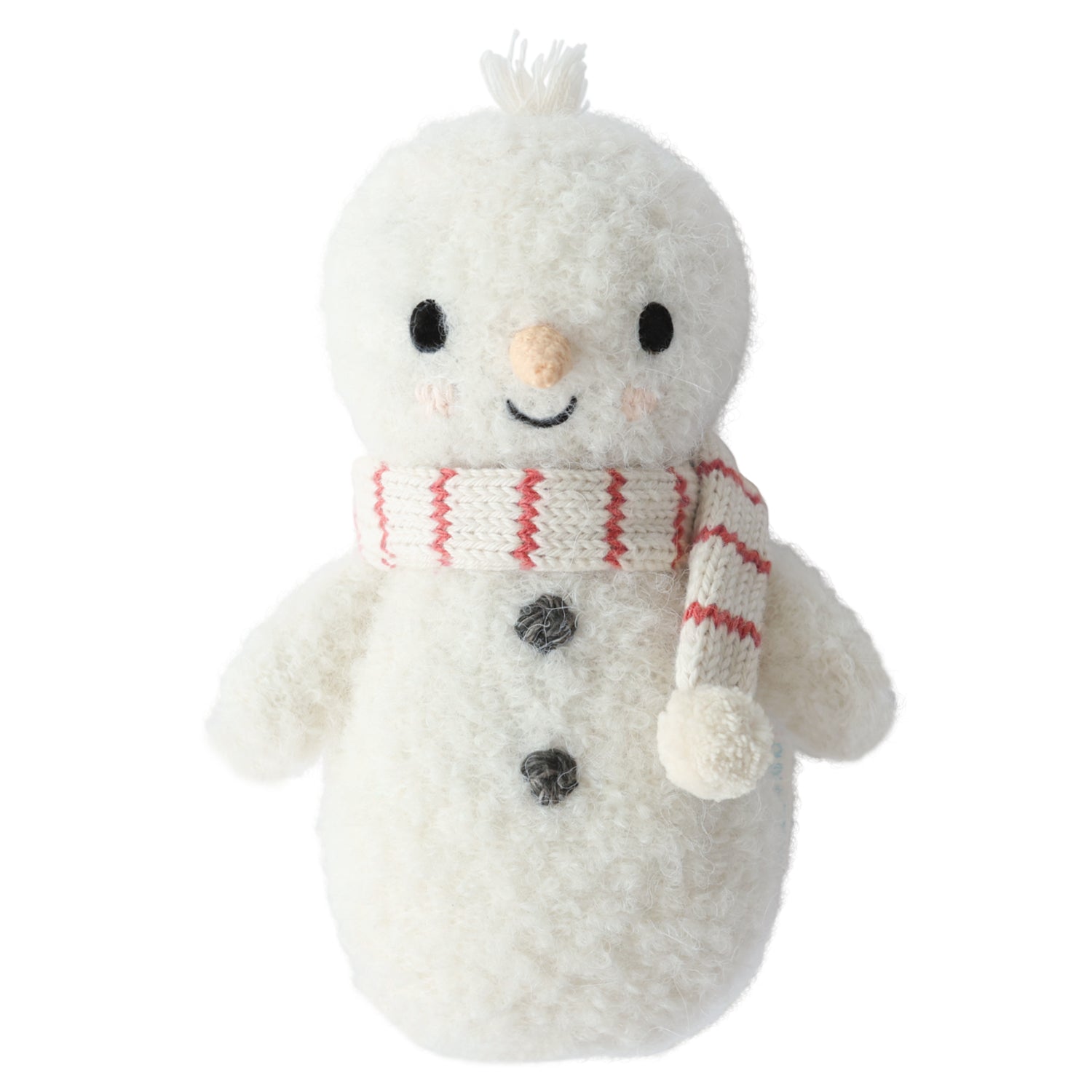 cuddle + kind baby holiday snowman - candy cane