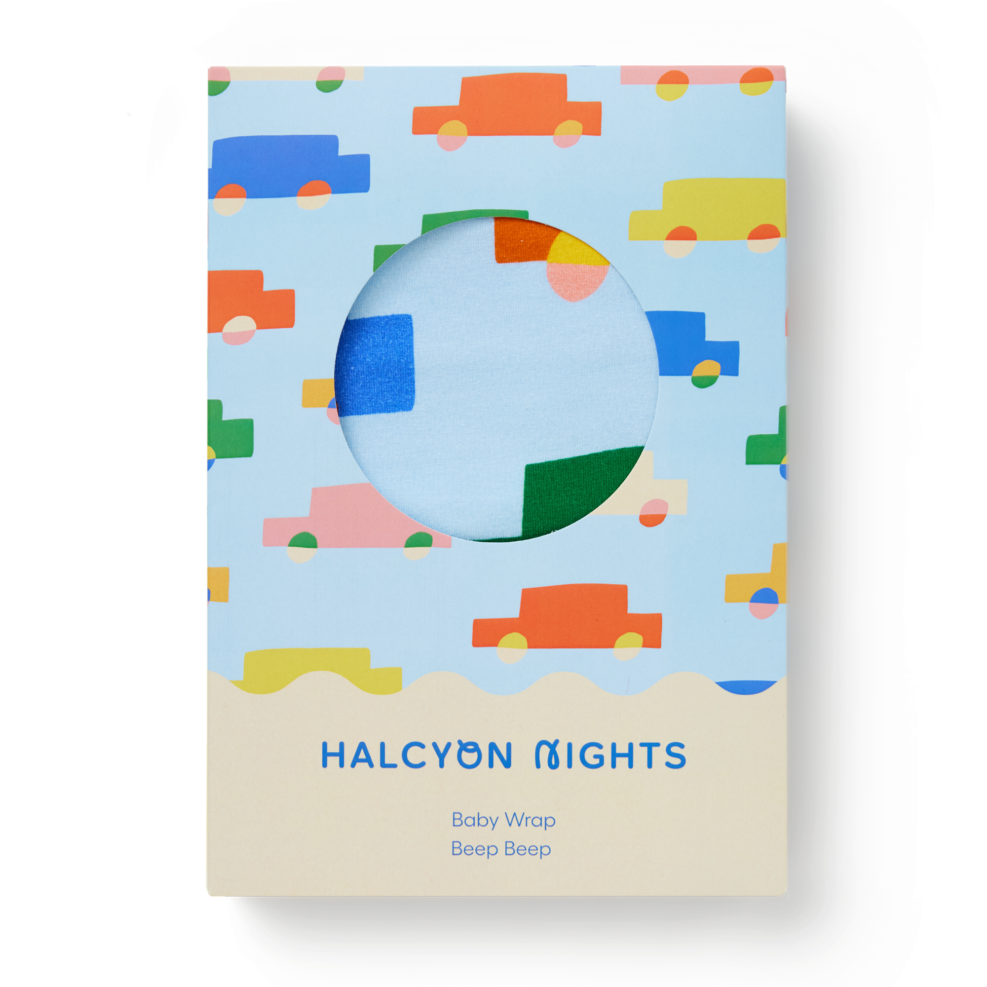 halcyon nights baby wrap - beep beep