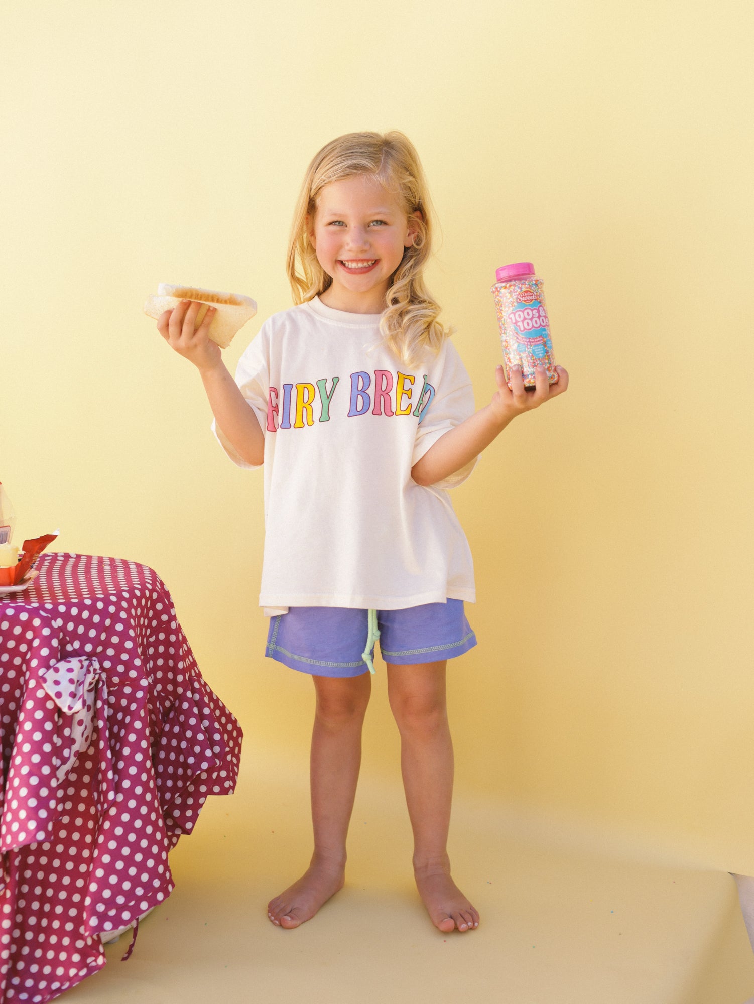 small swim club fairy bread t shirt