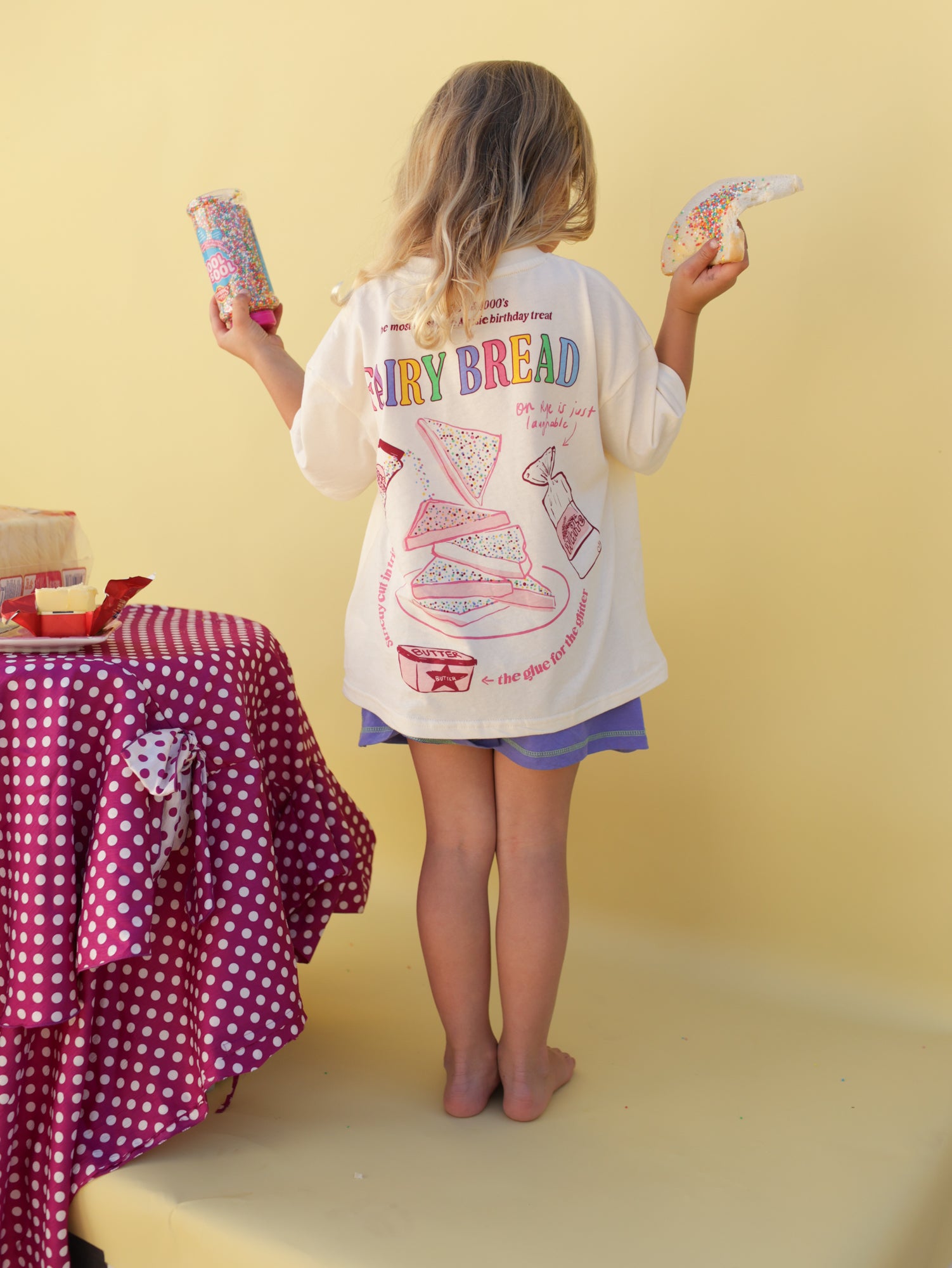 small swim club fairy bread t shirt