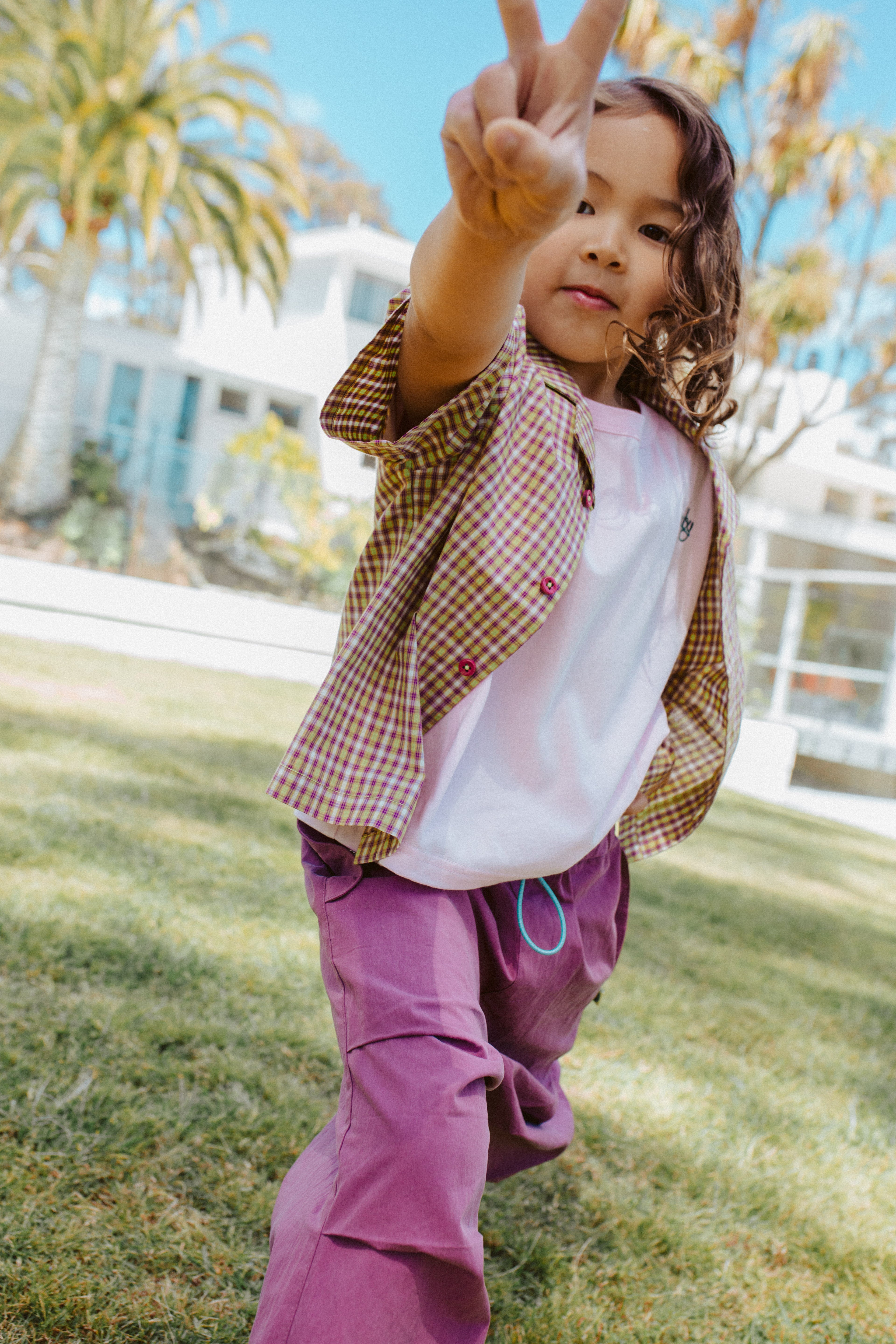 cubby frankie shirt - lime check