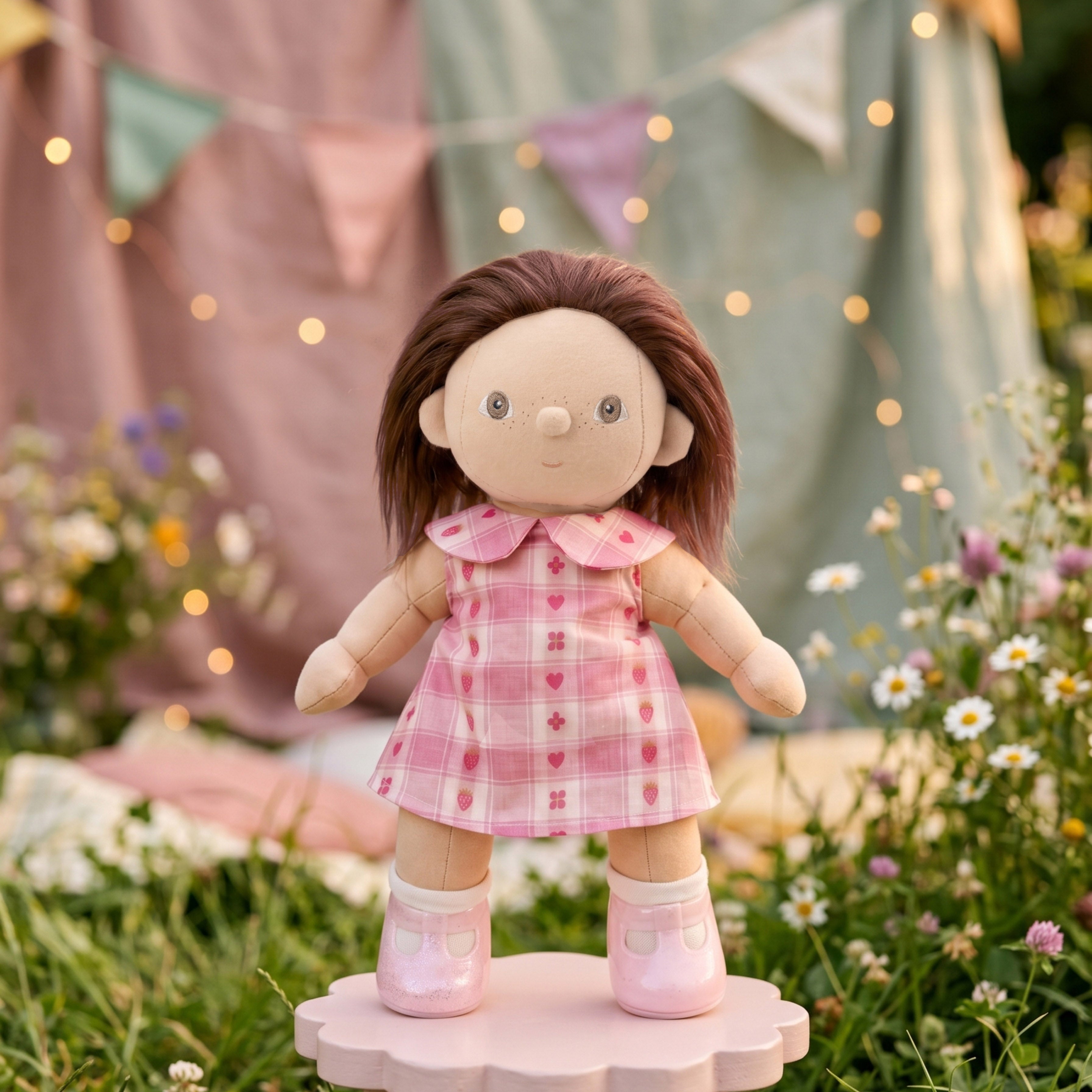 olli ella dinkum doll dress - rosette