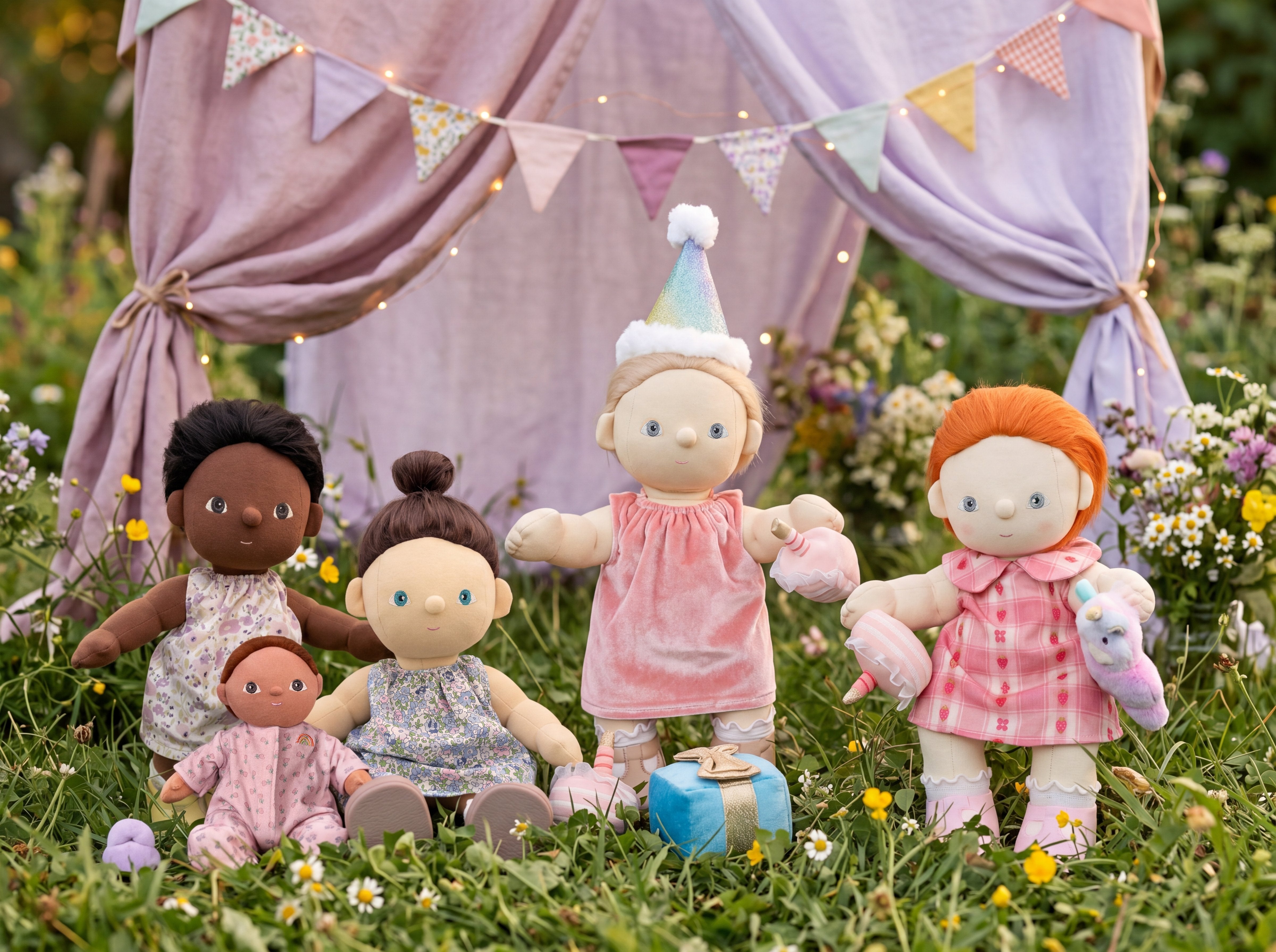 olli ella dinkum doll dress - rosette