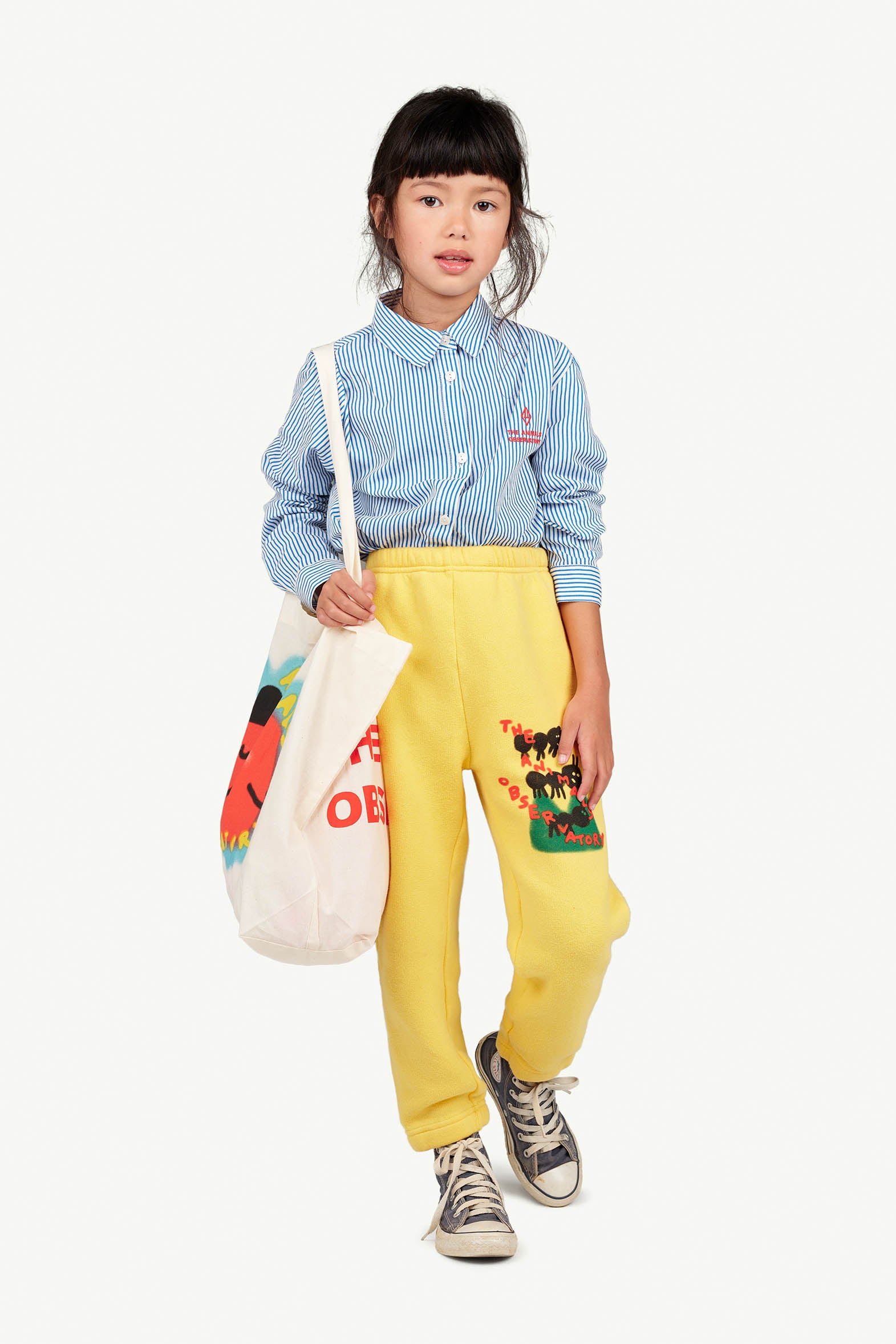 the animals observatory dromedary kids pants - yellow