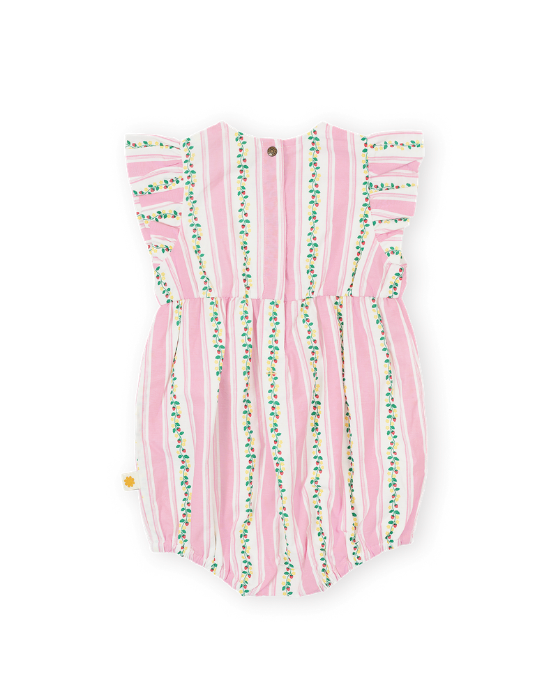 goldie + ace antique stripe strawberry lani romper