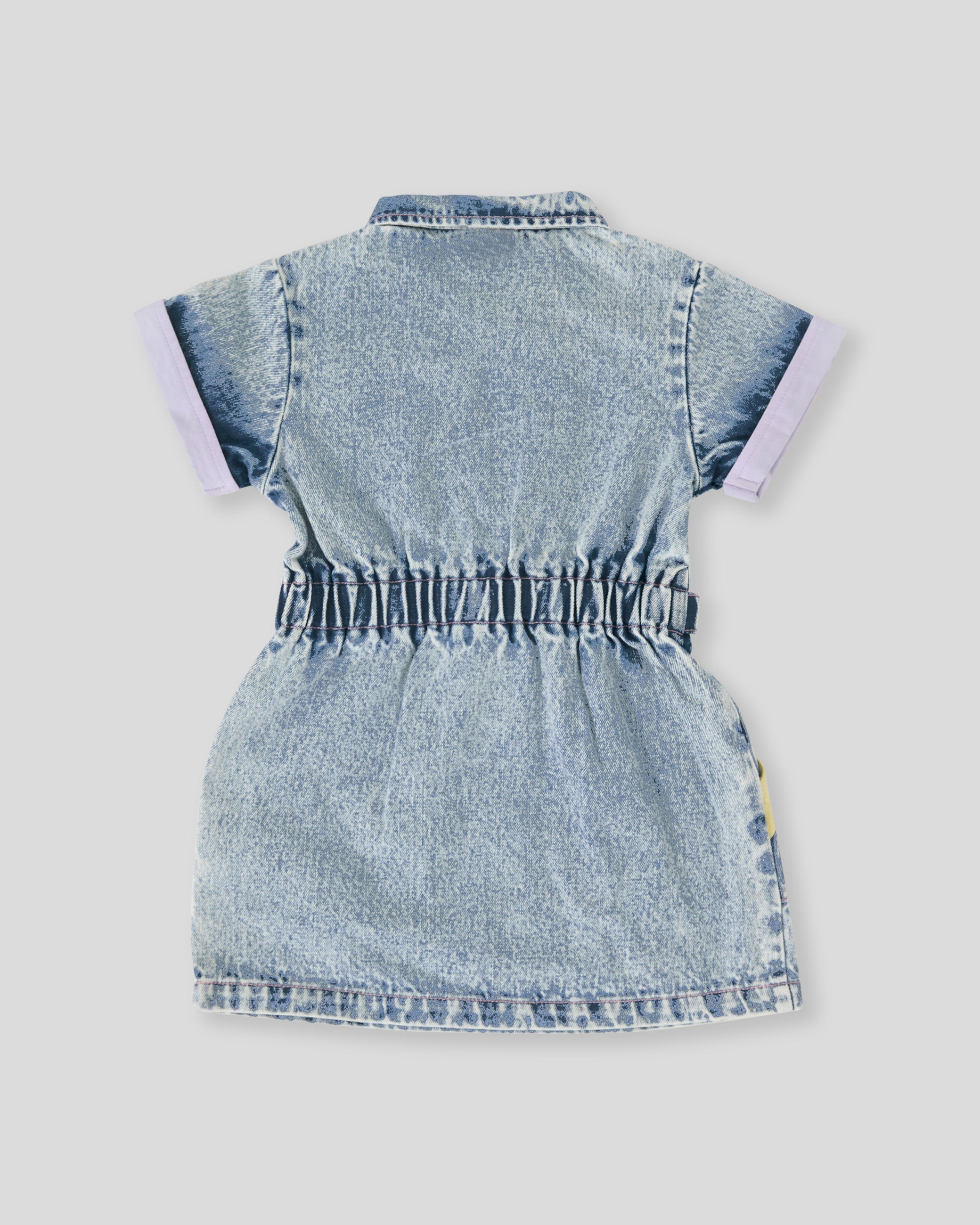 goldie + ace pastel pop piper denim belted dress