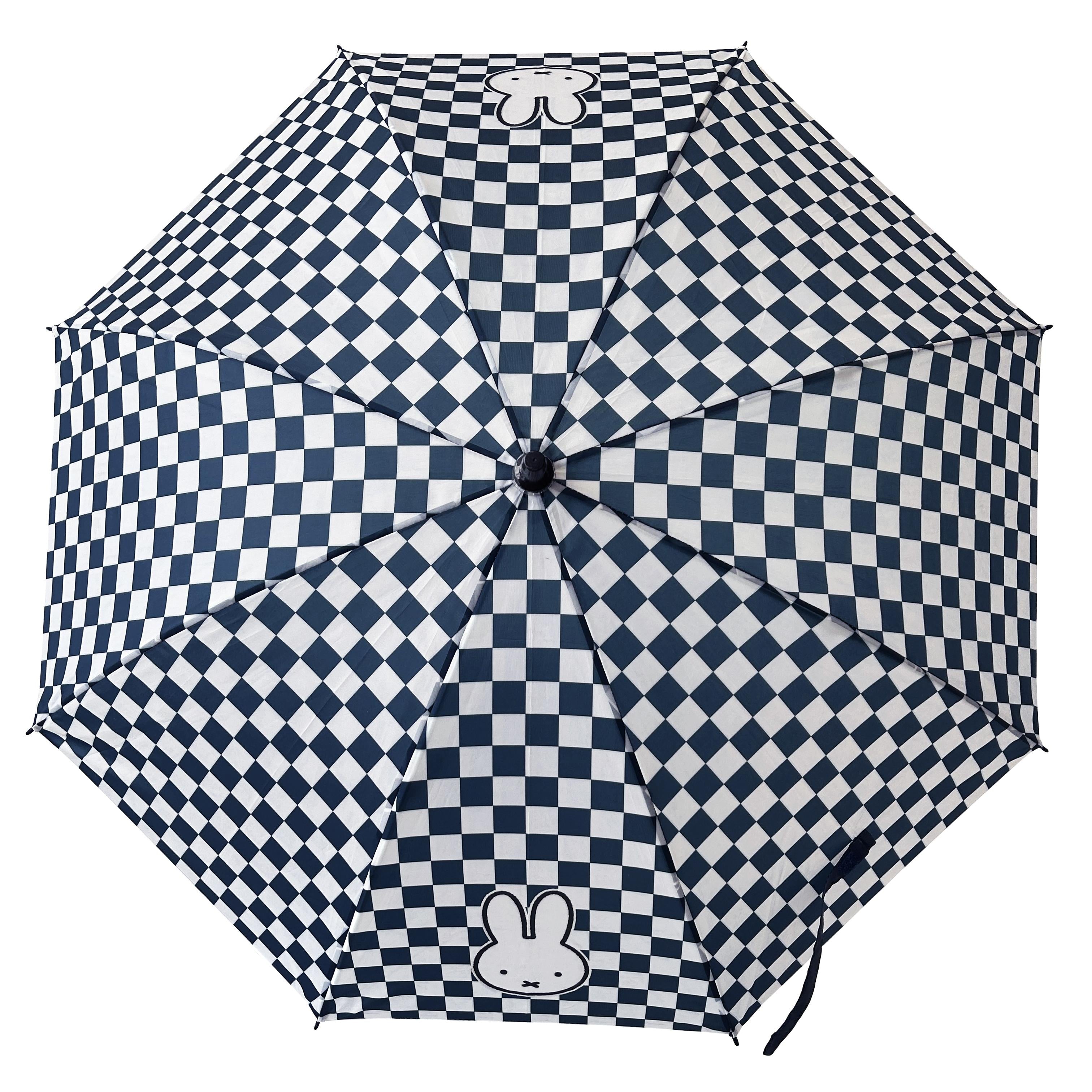 miffy umbrella - midnight navy checkerboard