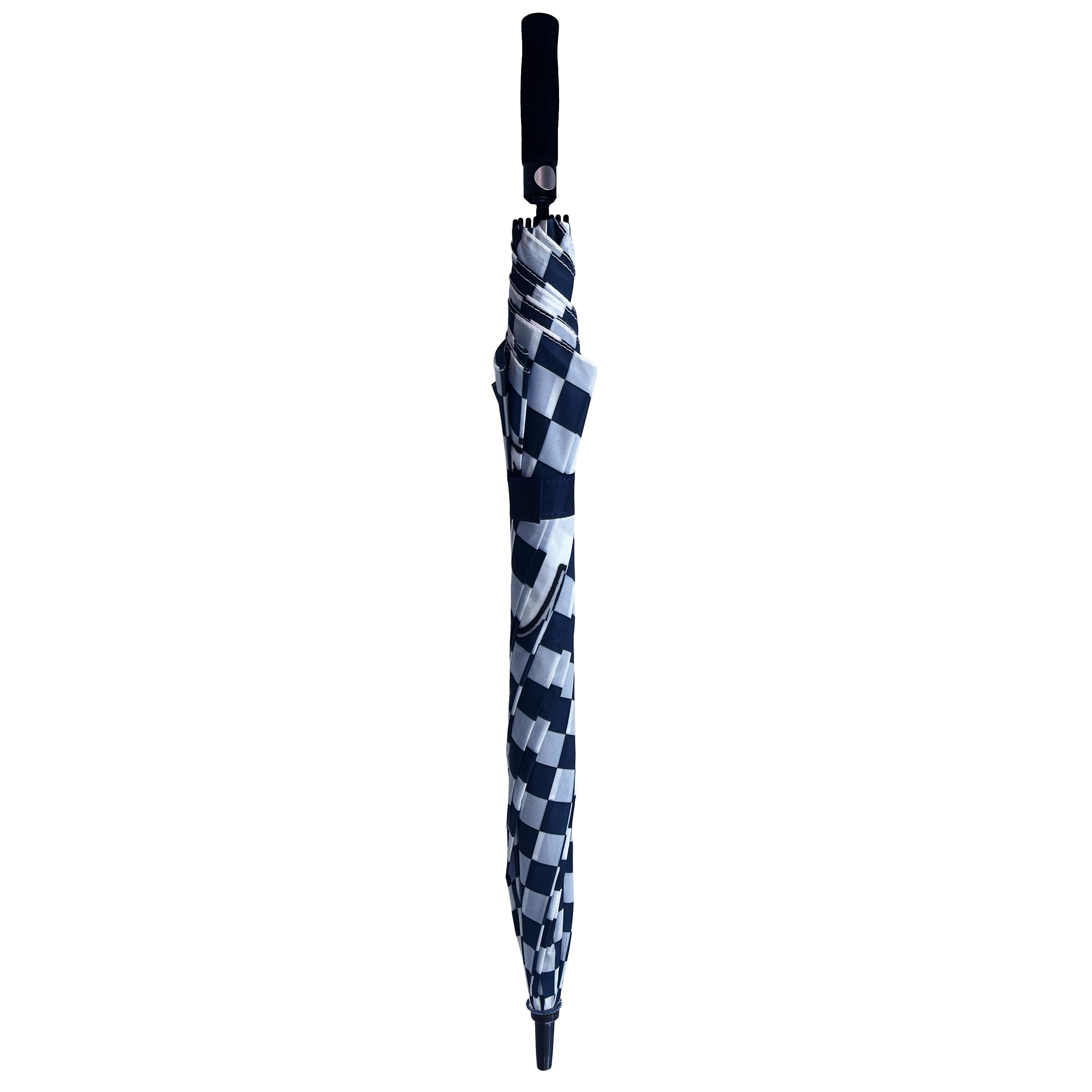 miffy umbrella - midnight navy checkerboard