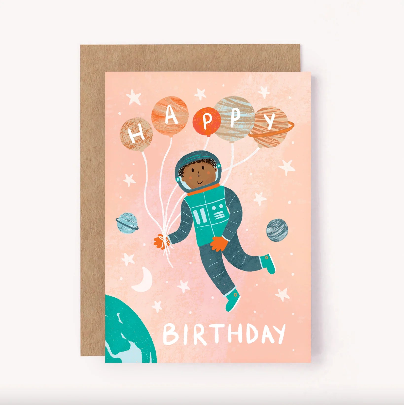 lauren sissons birthday card - space astronaut