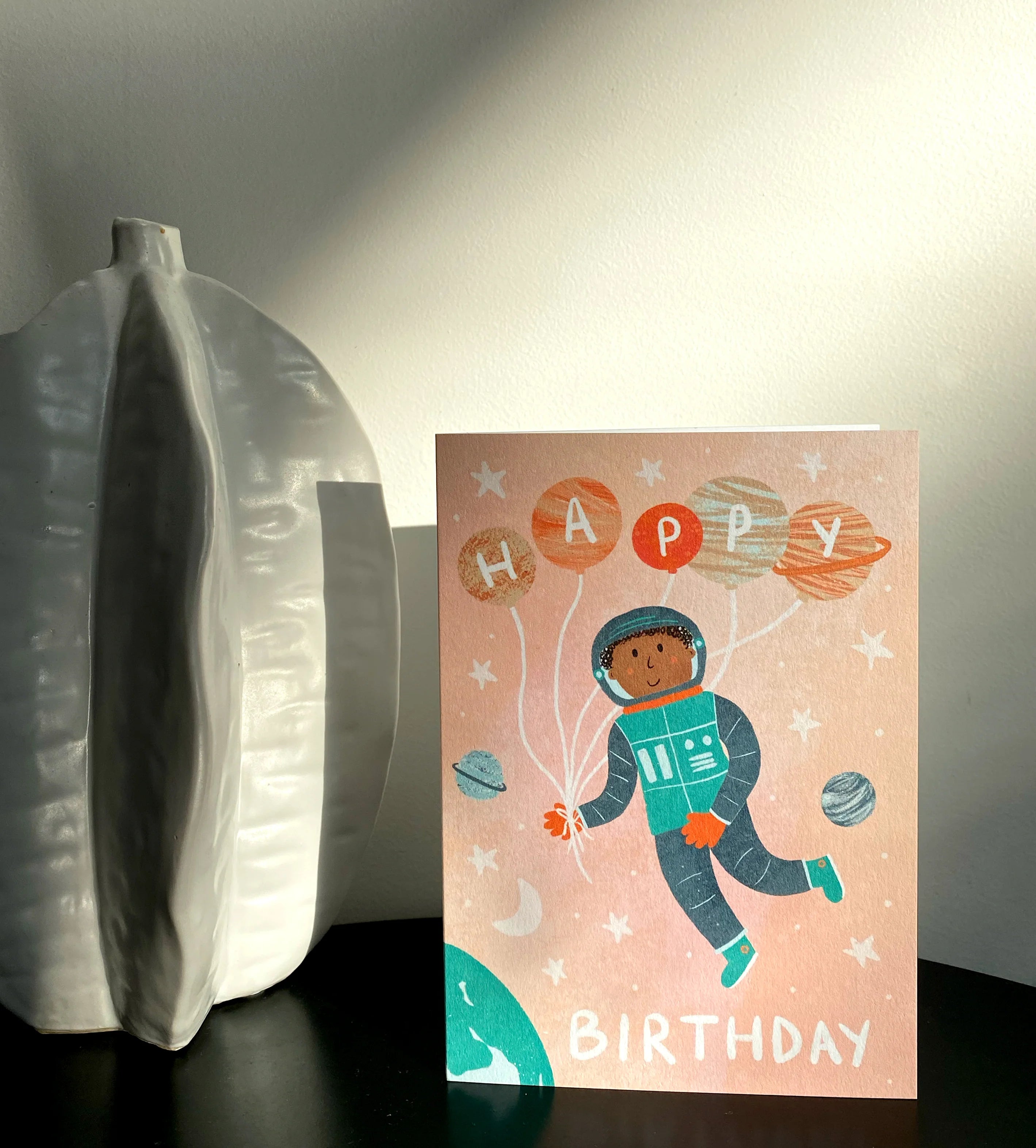 lauren sissons birthday card - space astronaut