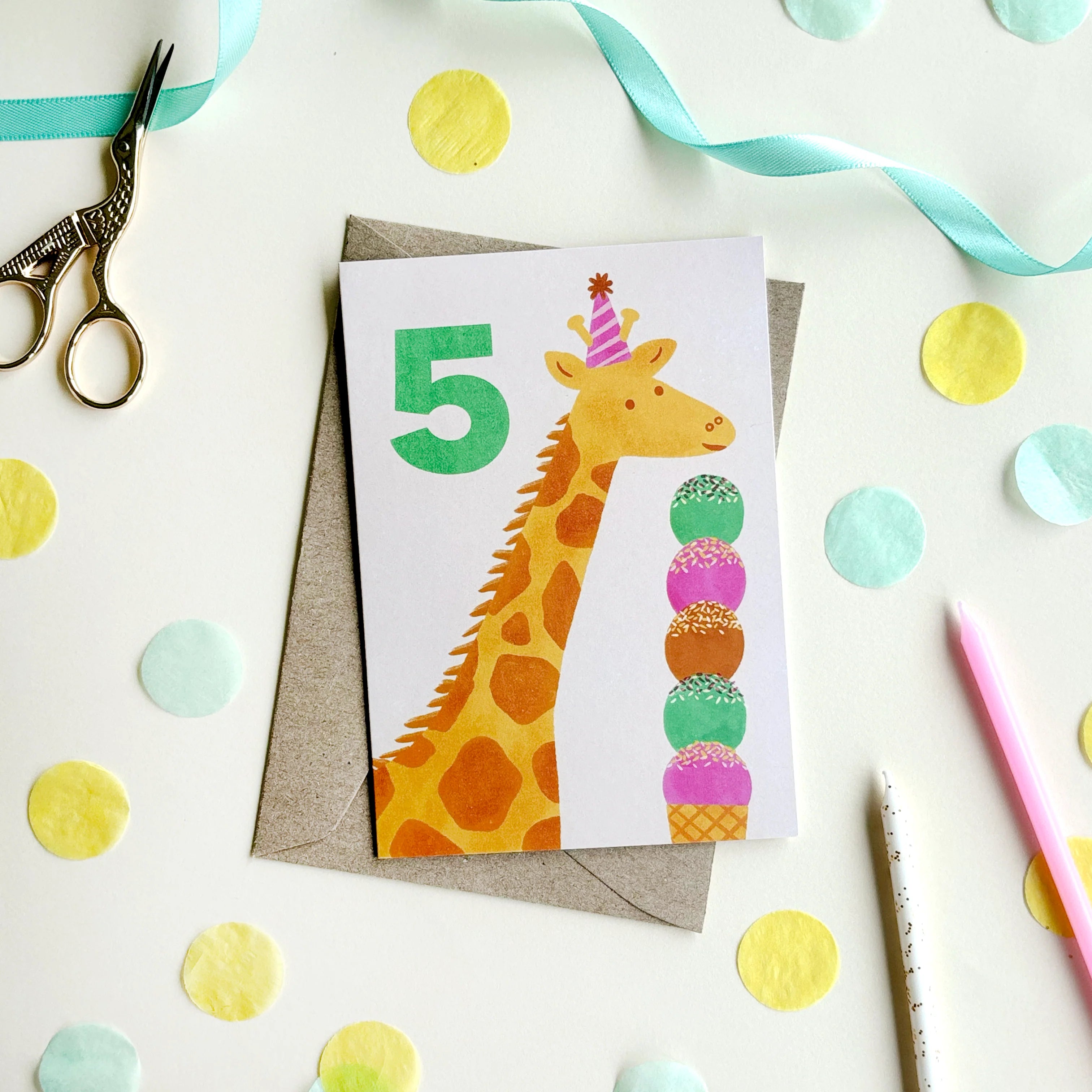lauren sissons birthday card - age 5