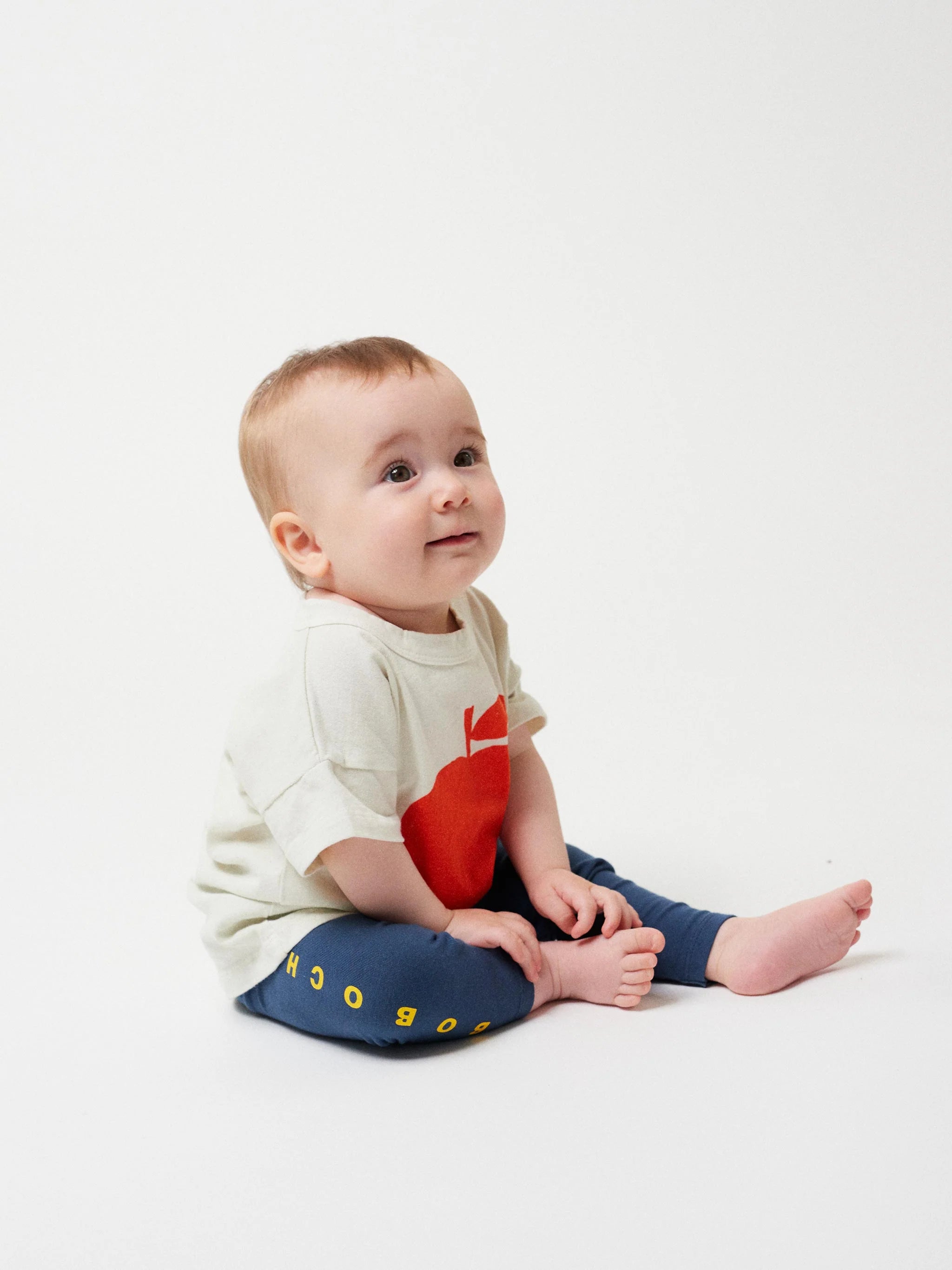 bobo choses iconic collection baby poma ecru t shirt
