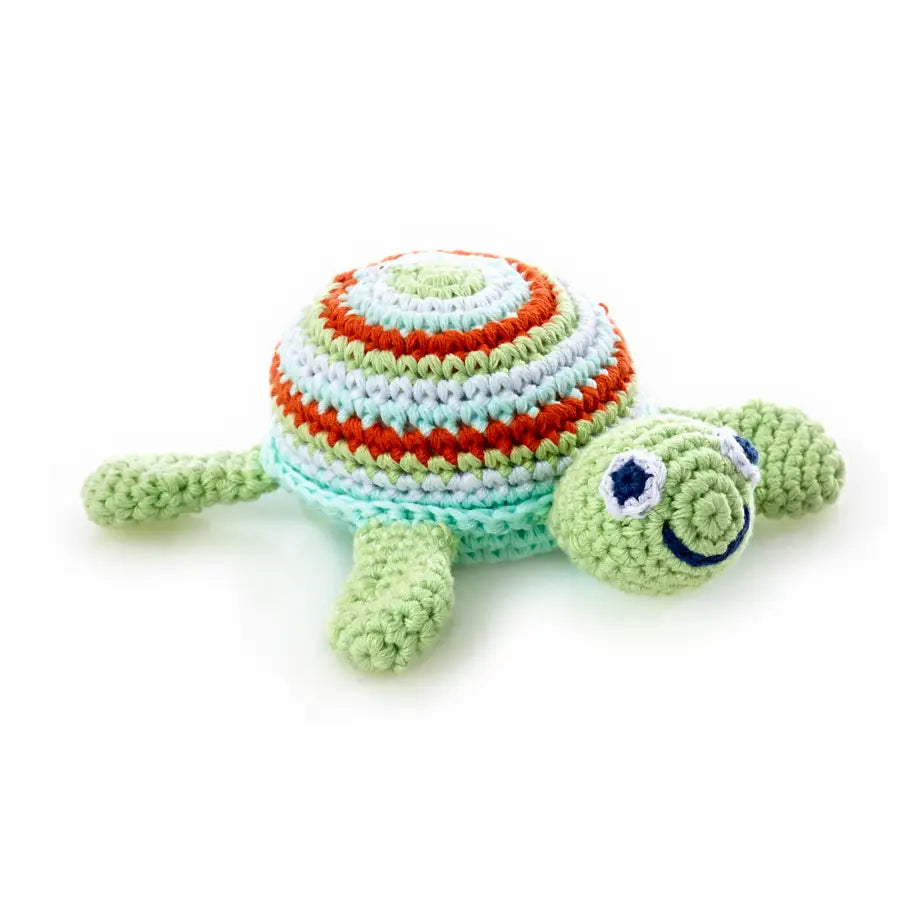 pebble child playful sea turtle rattle