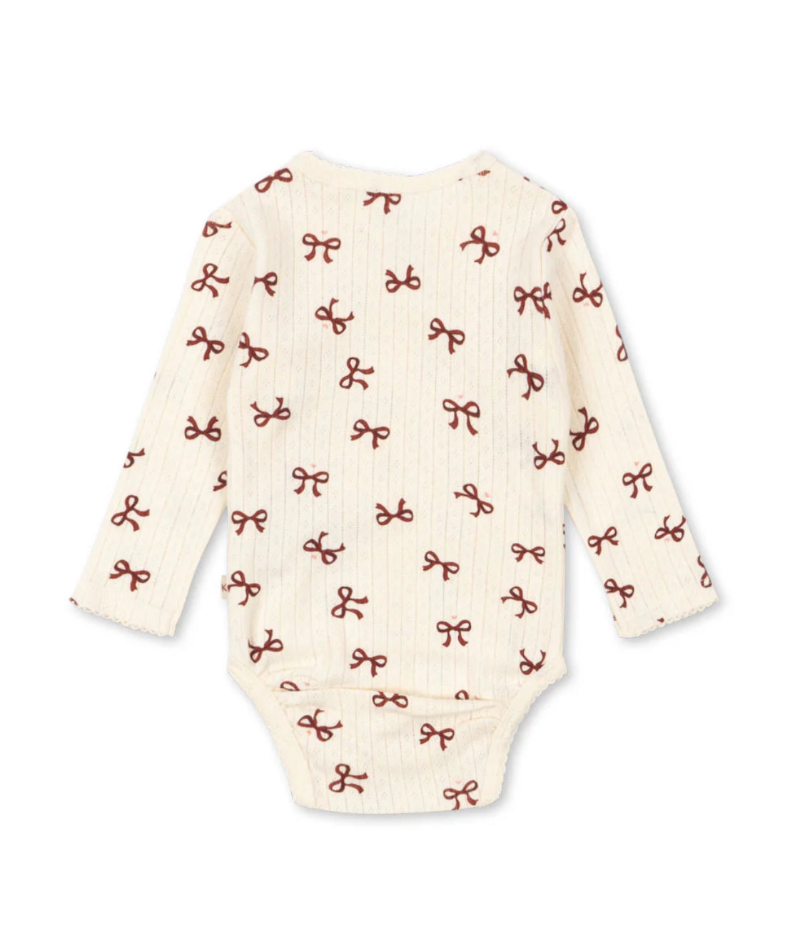 konges slojd minnie newborn body - bow rouge