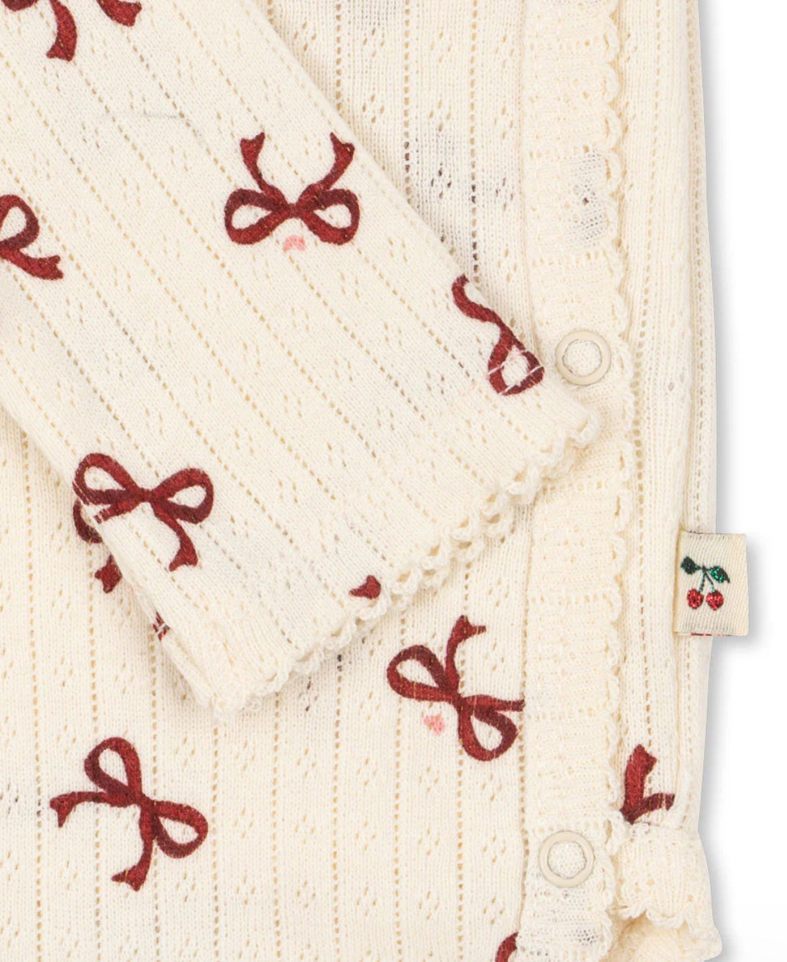 konges slojd minnie newborn body - bow rouge