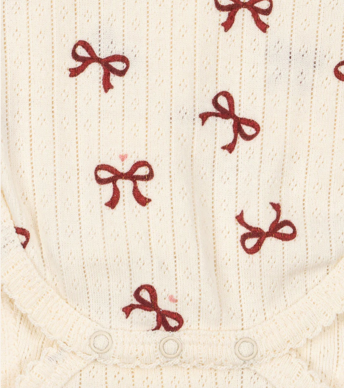 konges slojd minnie newborn body - bow rouge