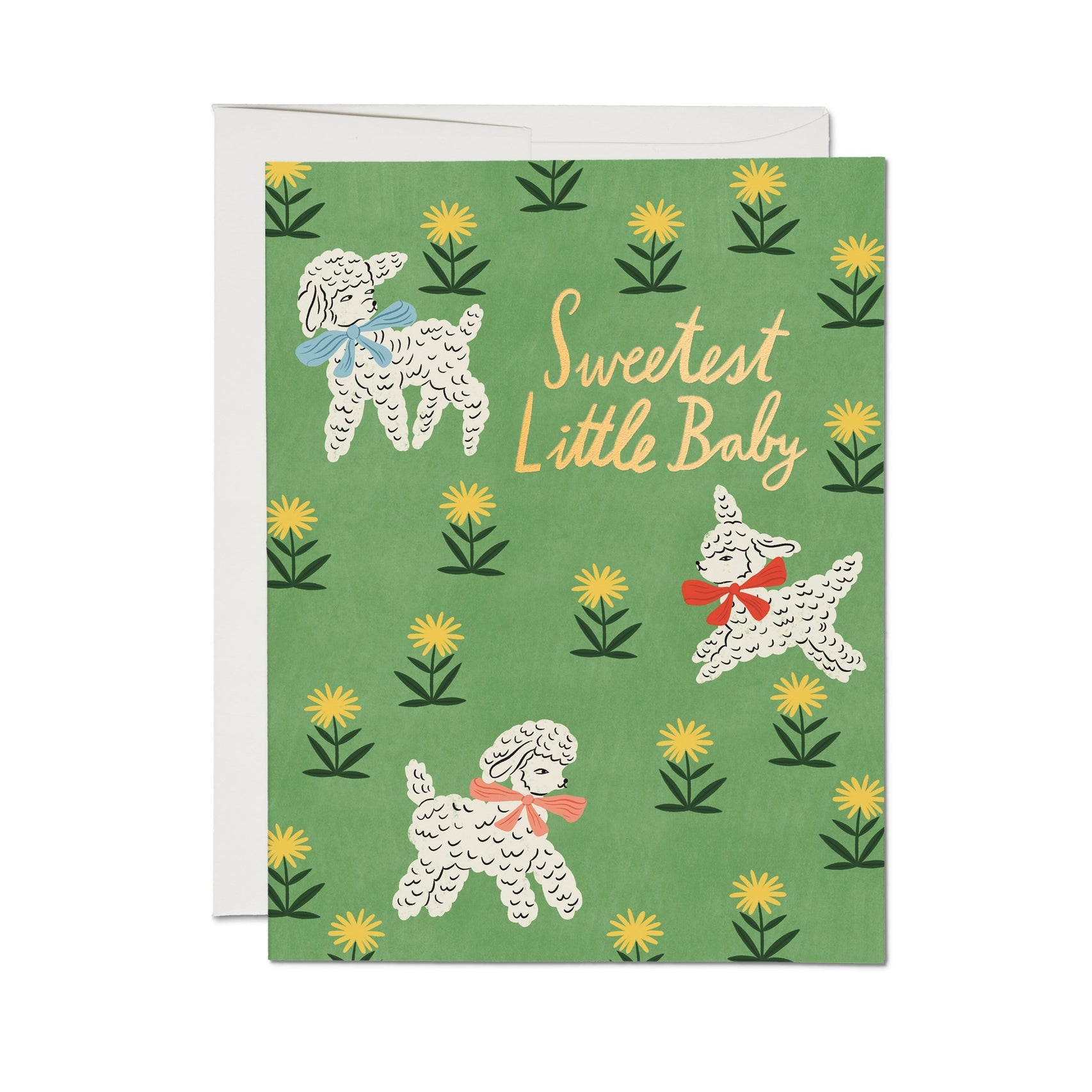 bodil jane little lamb card - sweetest little baby