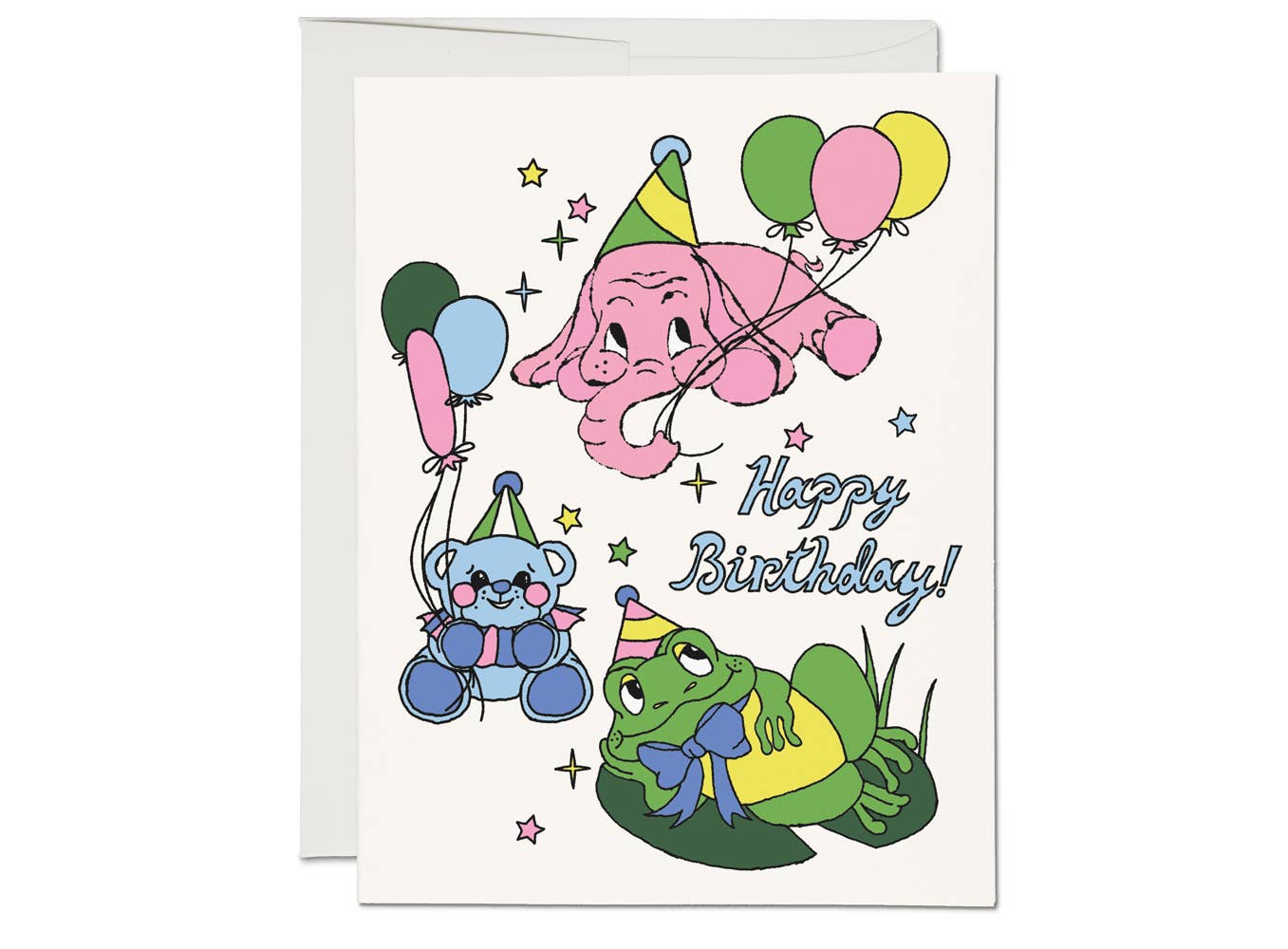 hannah-michelle bayley birthday animals card - happy birthday