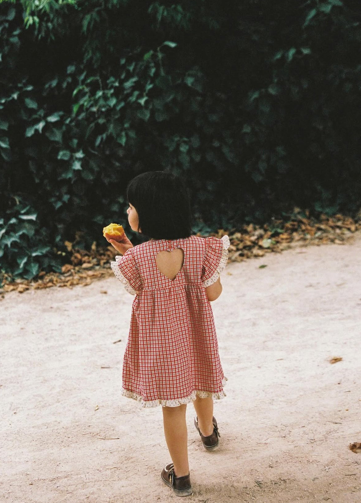 juni jnr daisy dress - red check