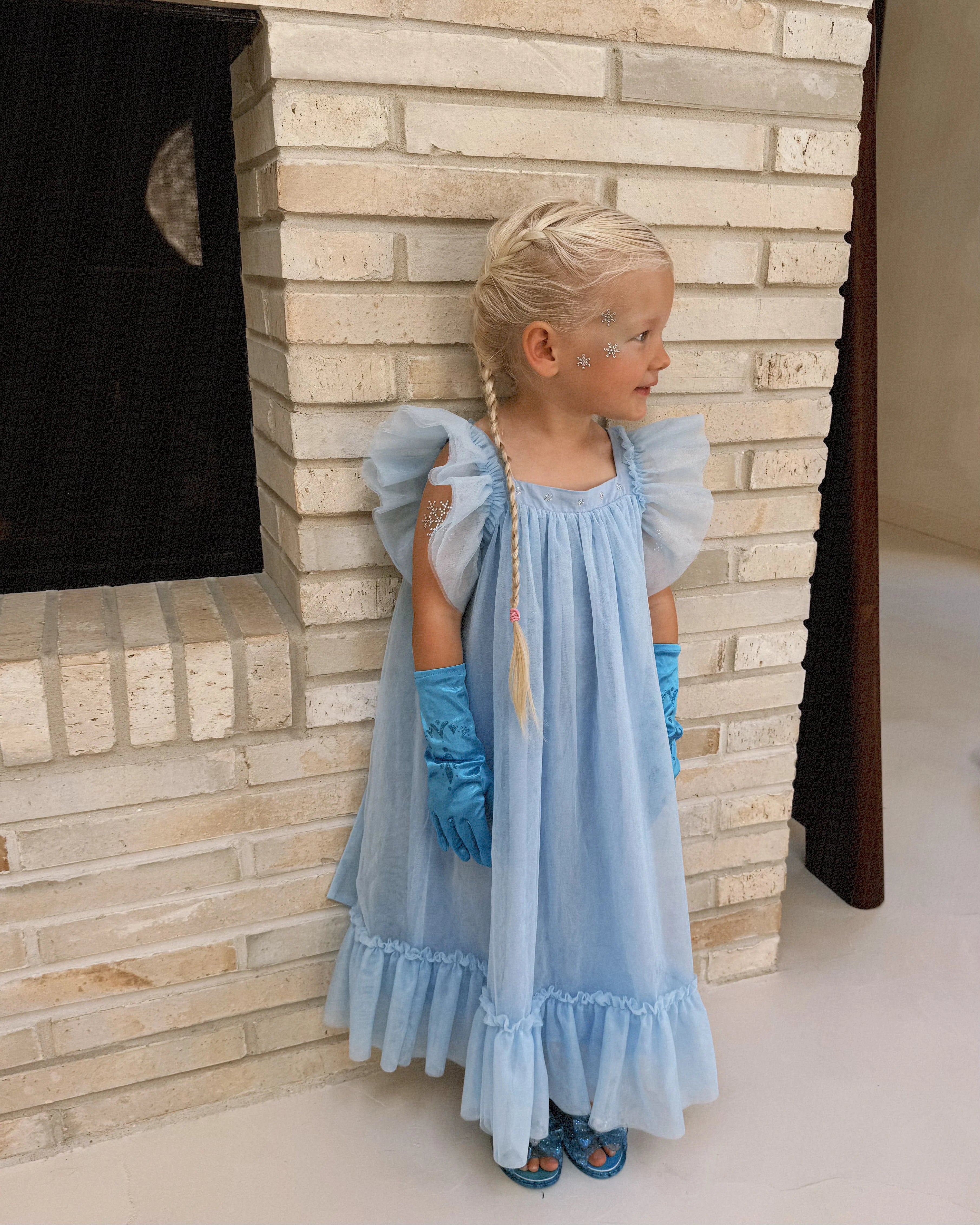 the wholesome store zimi tulle dress - ice blue