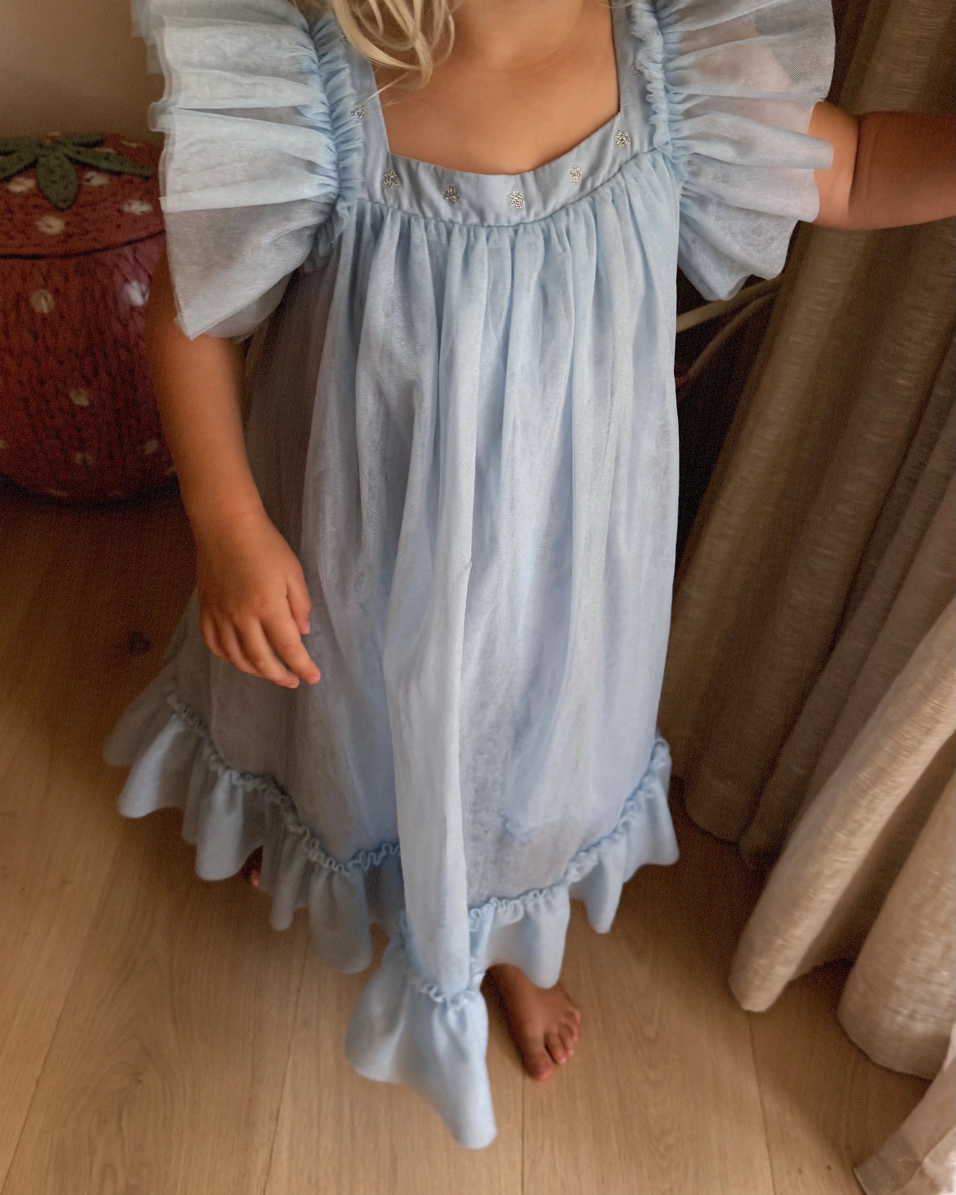 the wholesome store zimi tulle dress - ice blue