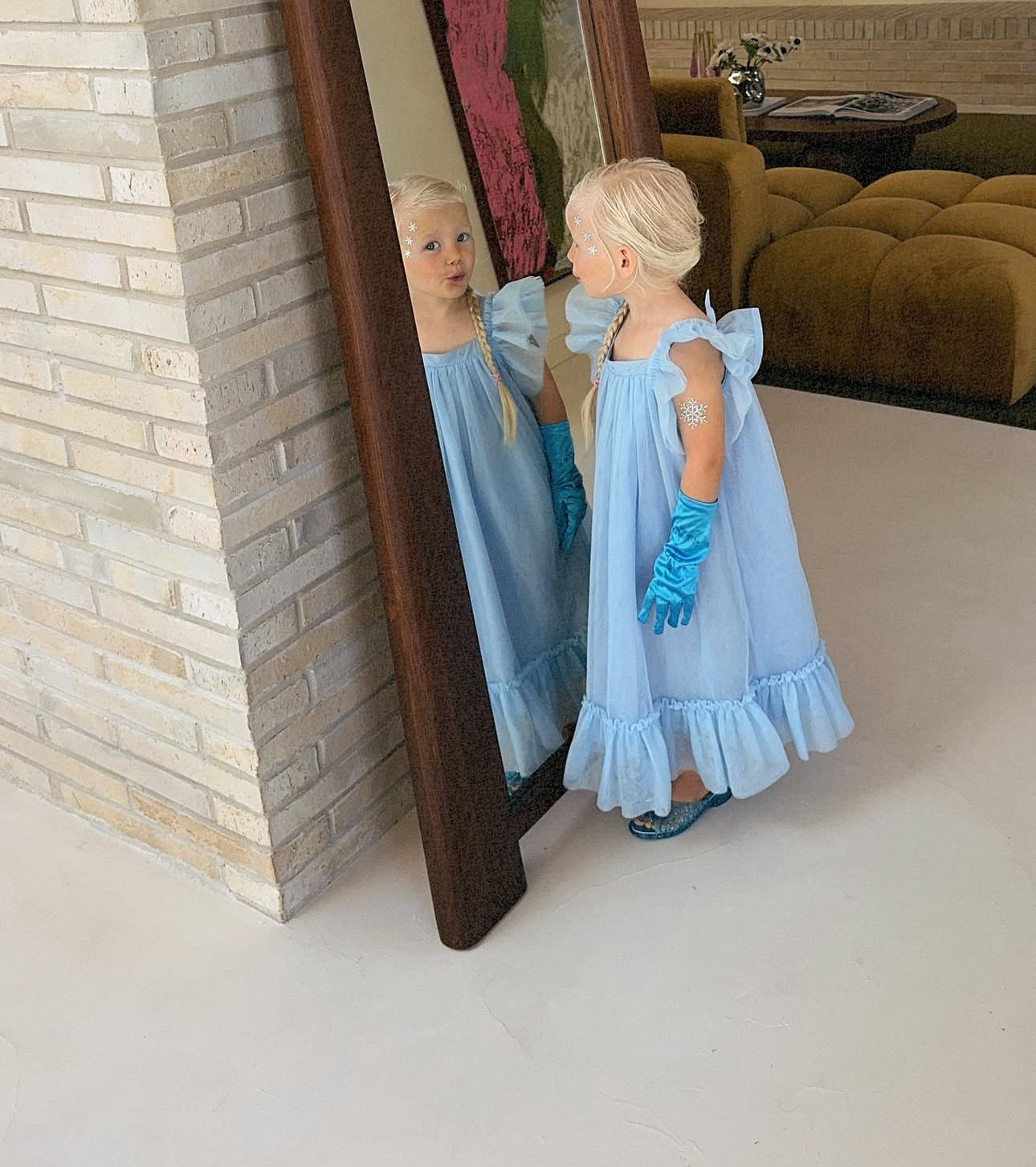 the wholesome store zimi tulle dress - ice blue