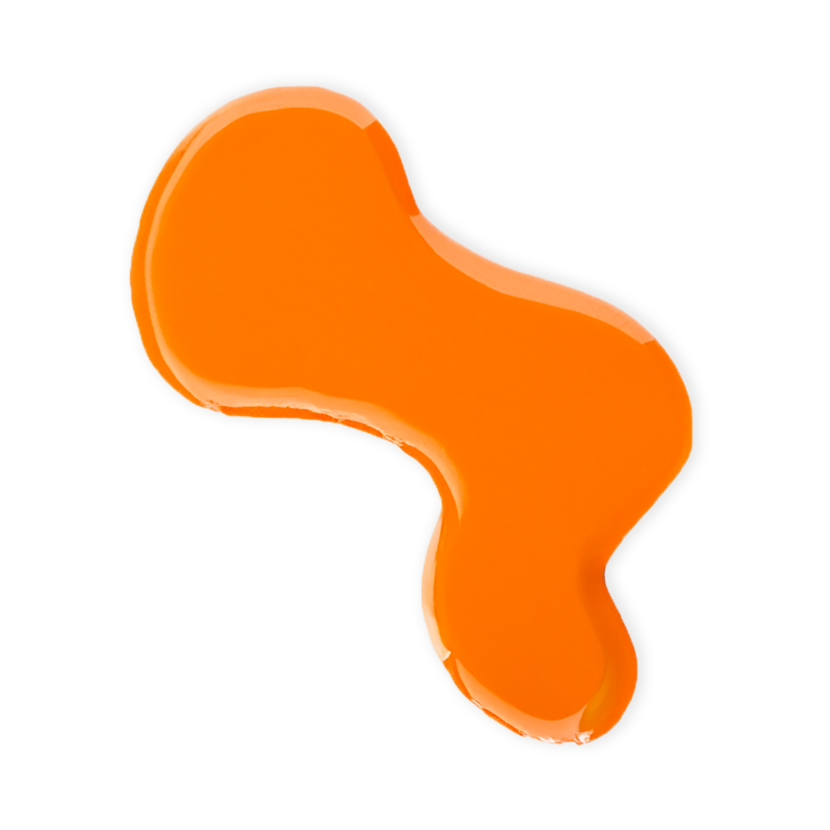 inuwet water based nail polish - fluoro orange mango