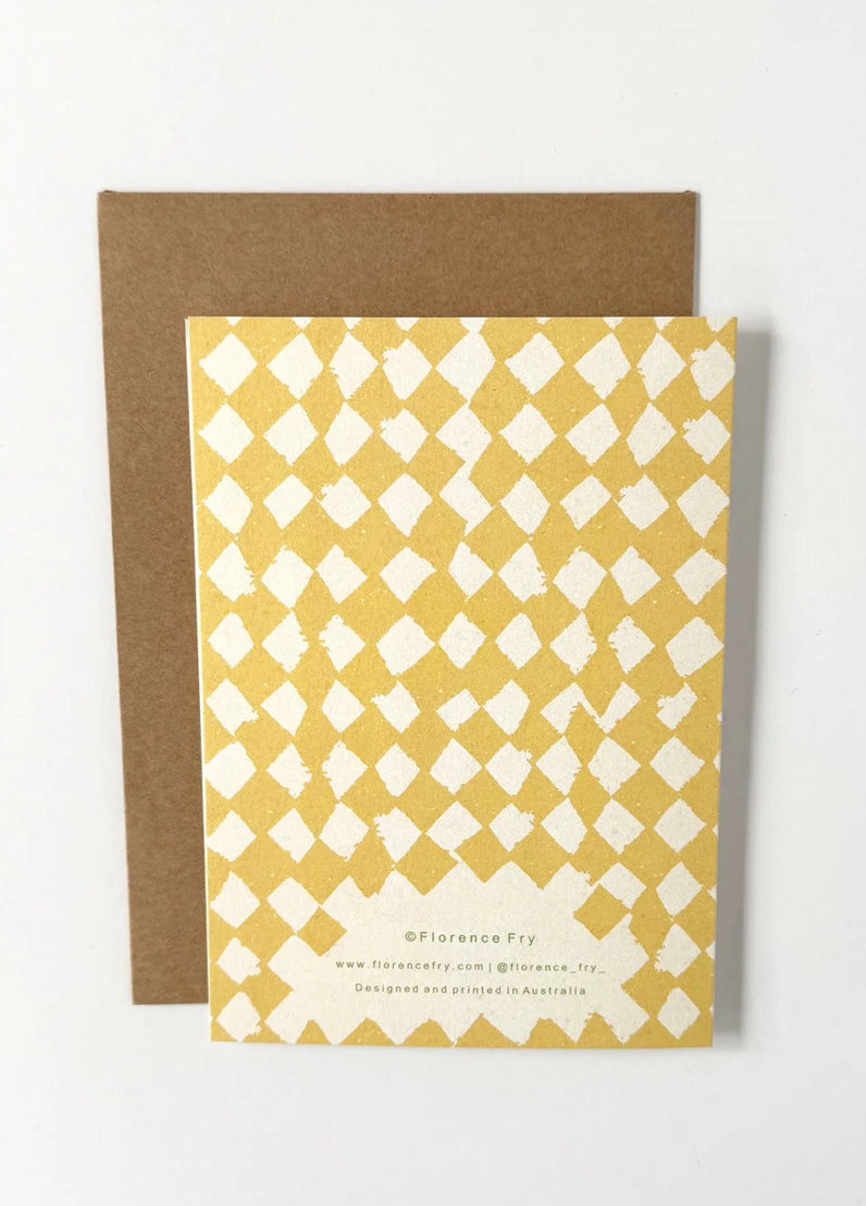 florence fry number 5 birthday card - icecreams